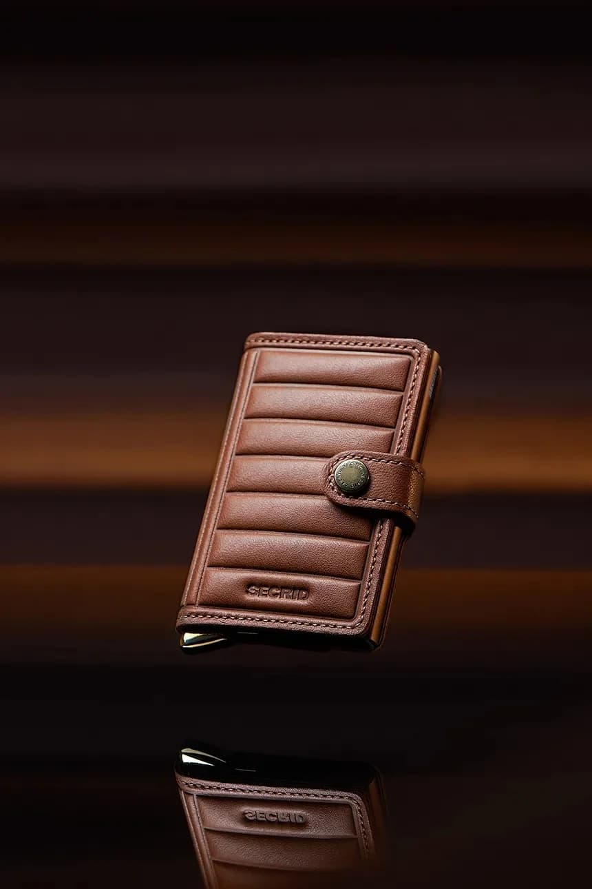 Кожаный кошелек EMBOSS LINES - фото 7