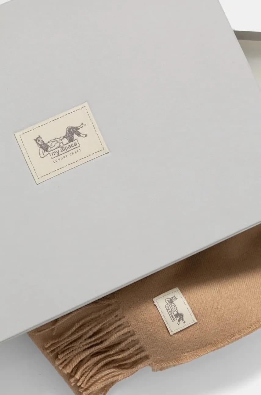 шарф из шерсти альпаки - фото 4