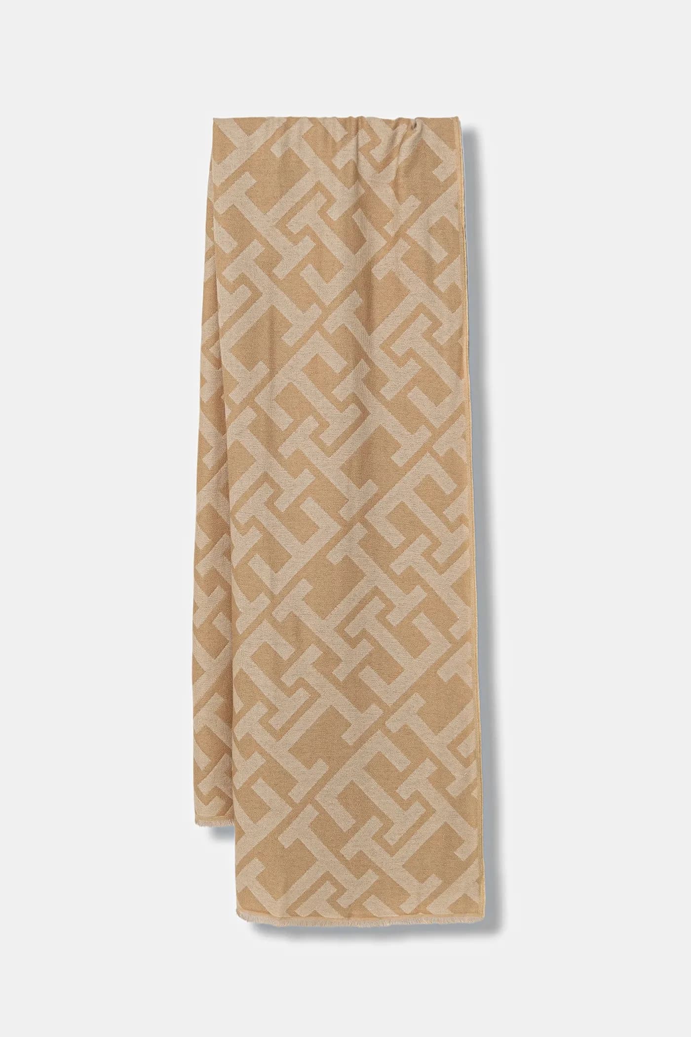 Шарф с шерстью