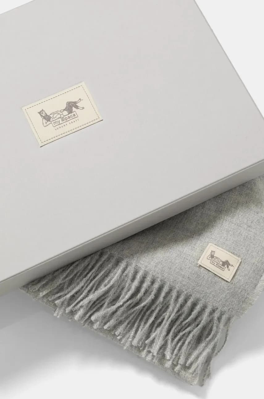 шарф из шерсти альпаки - фото 4