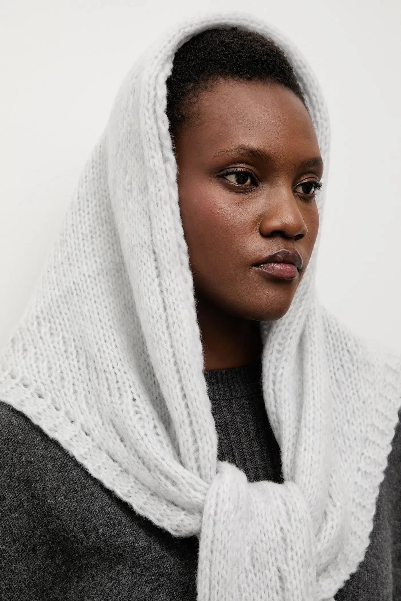 Шарф из шерсти мериноса - фото 4