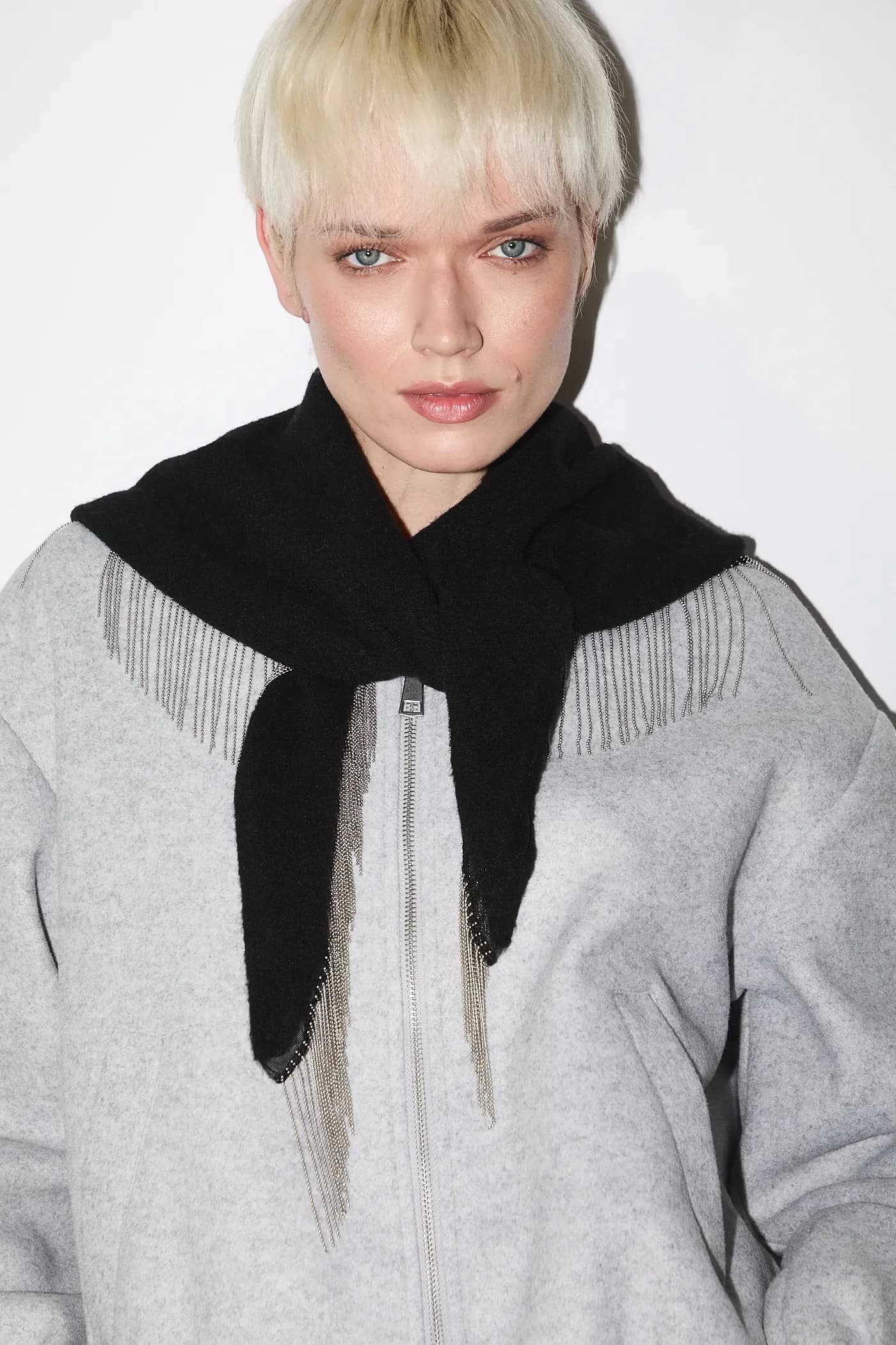 Шарф из смесовой шерсти - фото 7