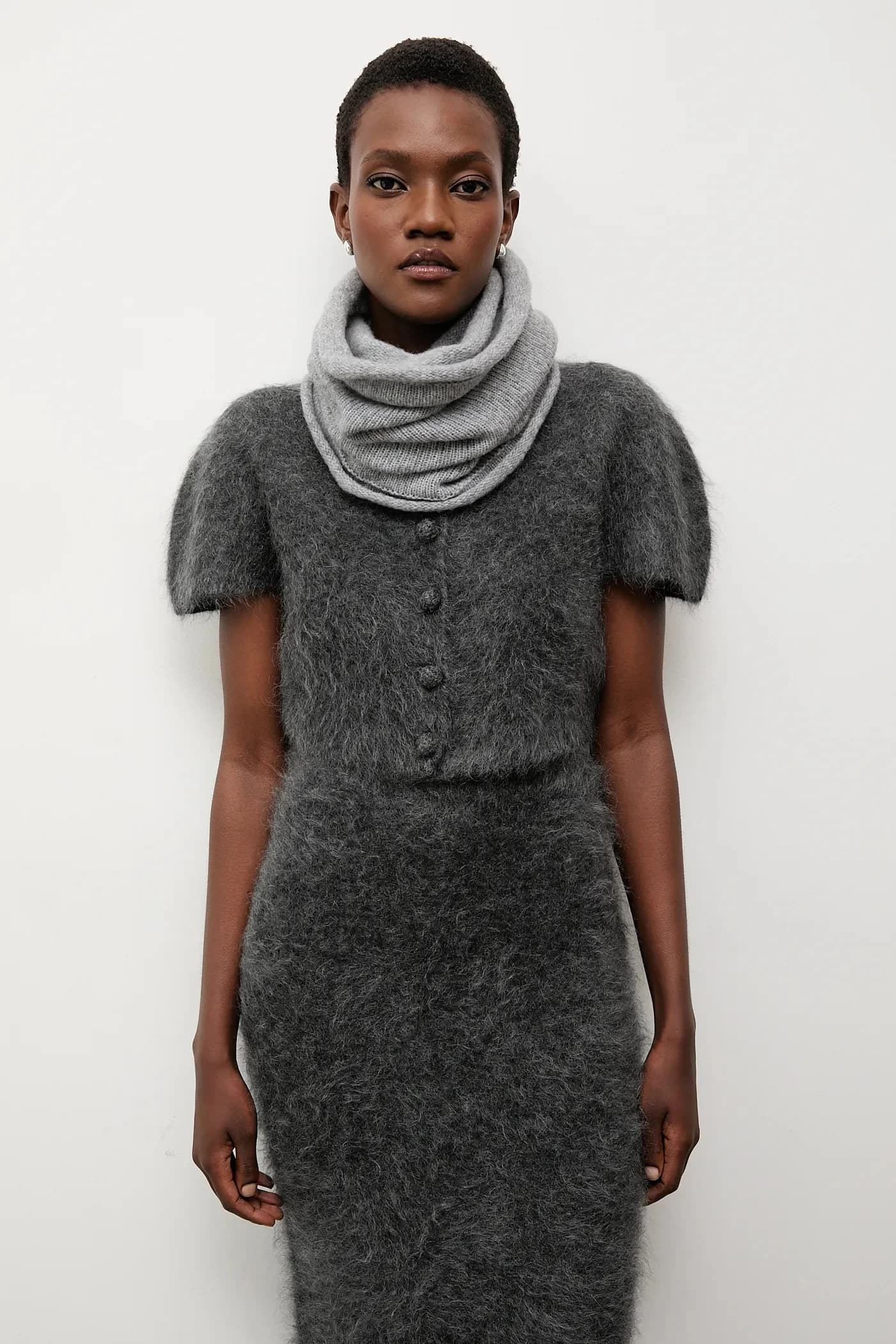 Утеплитель для шеи из шерсти мериноса. - фото 5