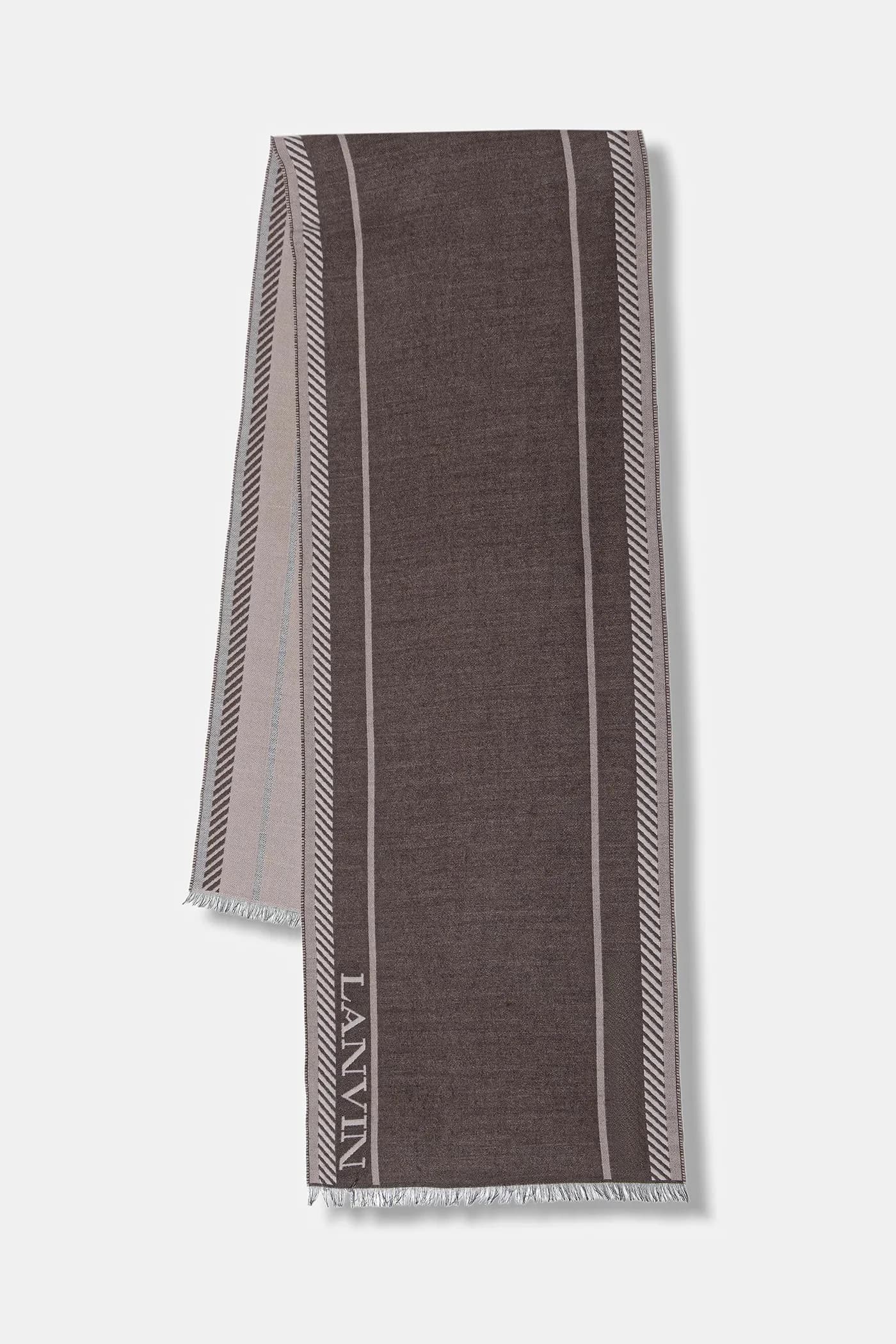 Шарф с шерстью