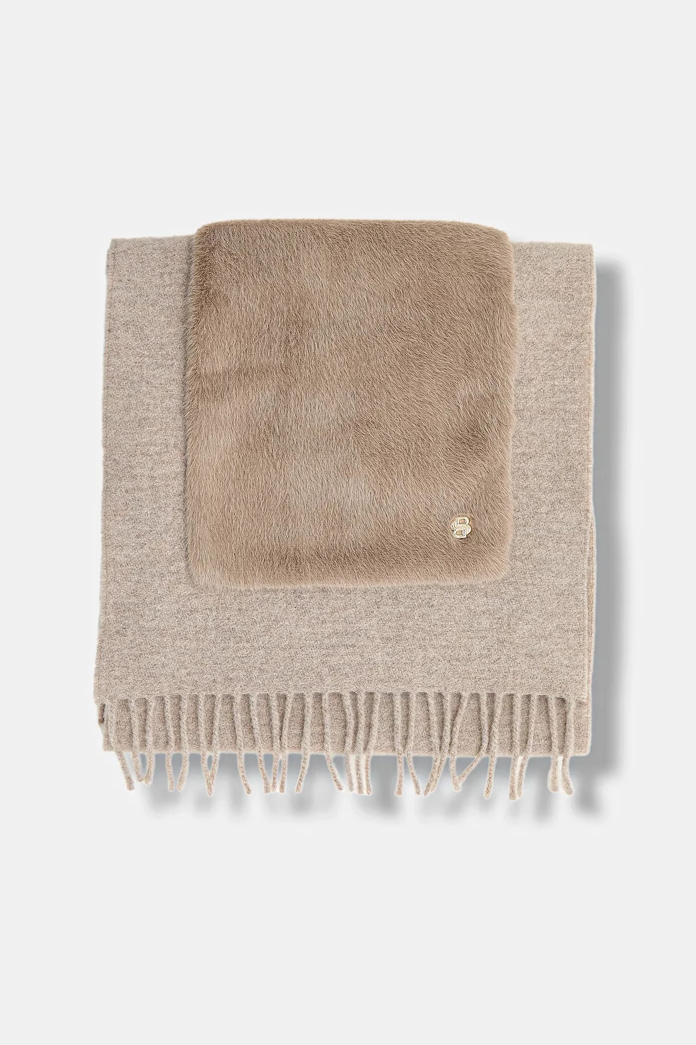 Серый шерстяной шарф_35*200 - фото 2