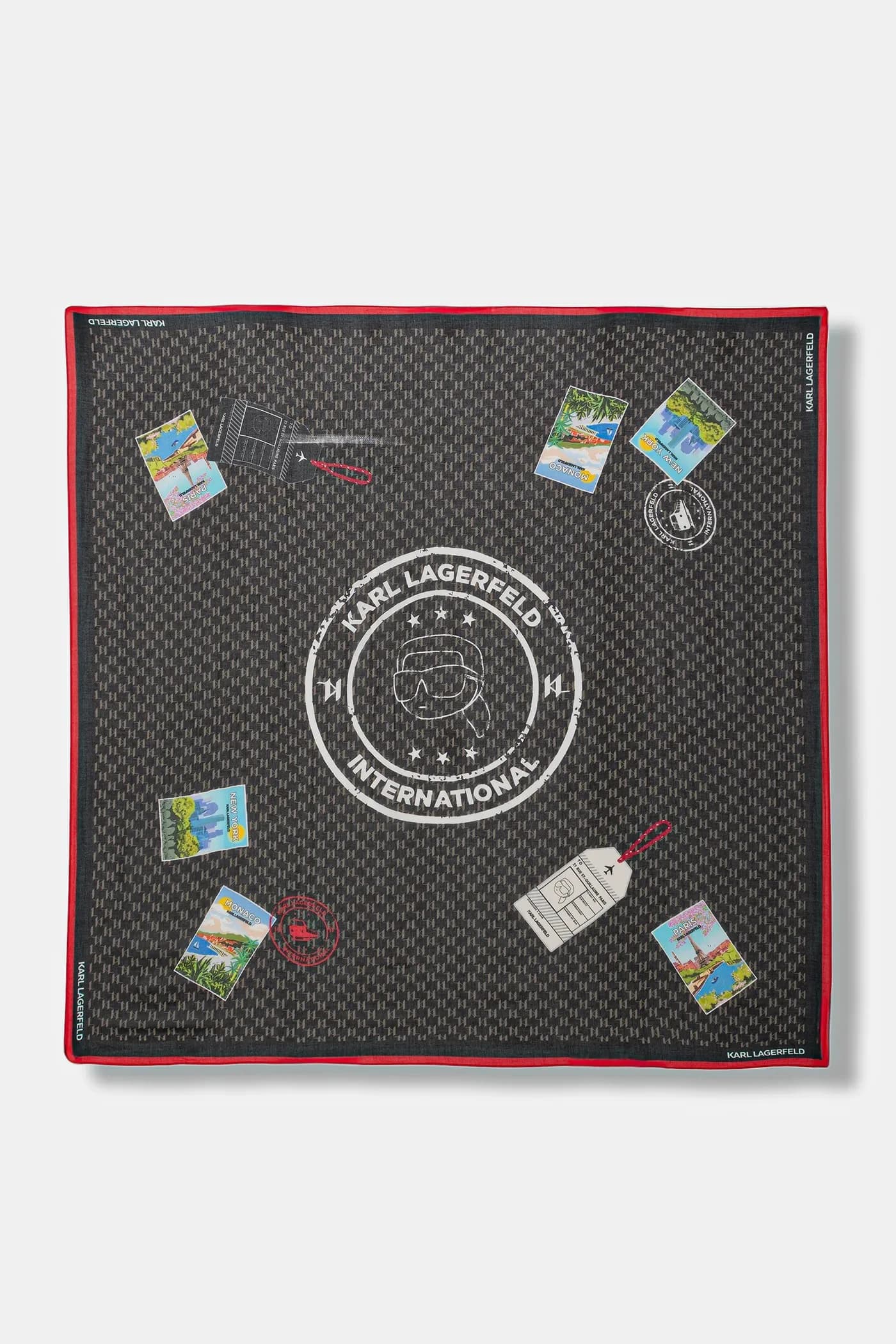 Шарф IKON MONOGRAM из смесового шелка