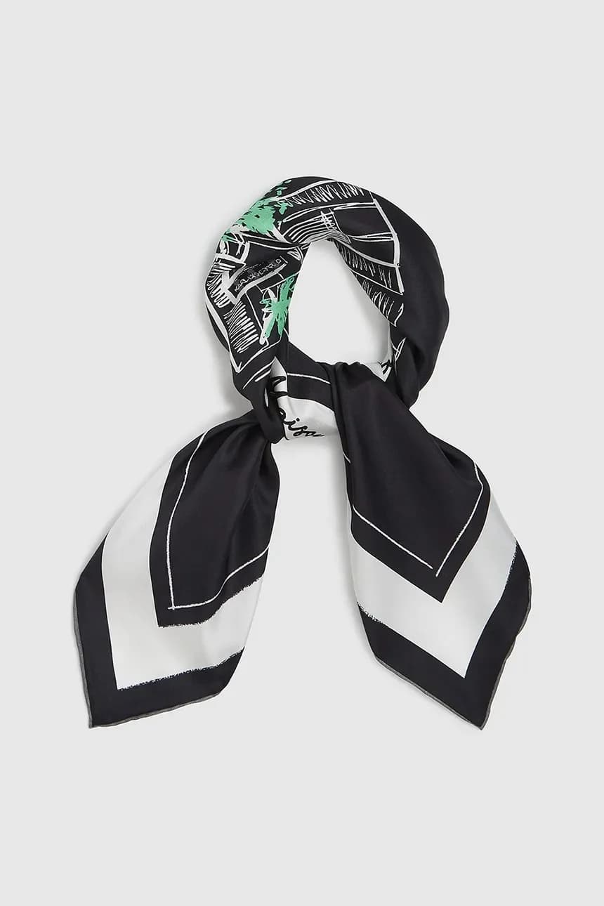 шелковый шарф K/SKETCH - фото 2