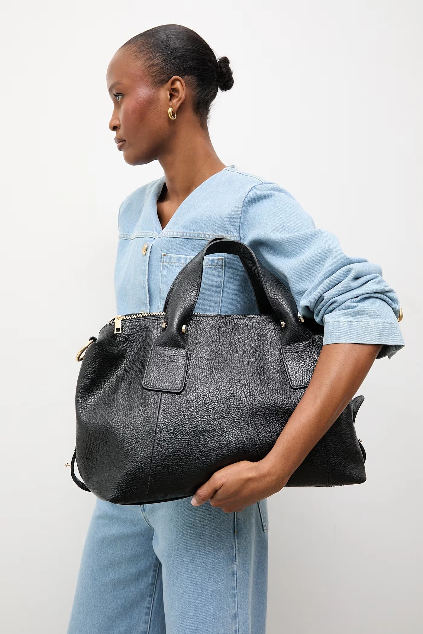 Кожаная дорожная сумка