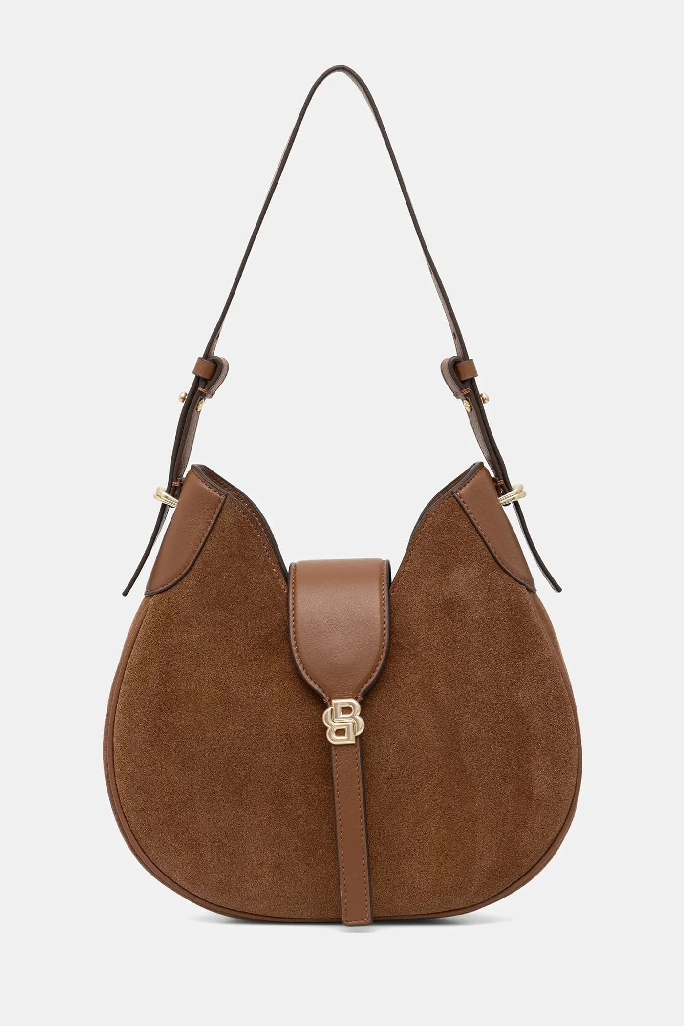 Замшевая сумка BOSS BEYOND Hobo S