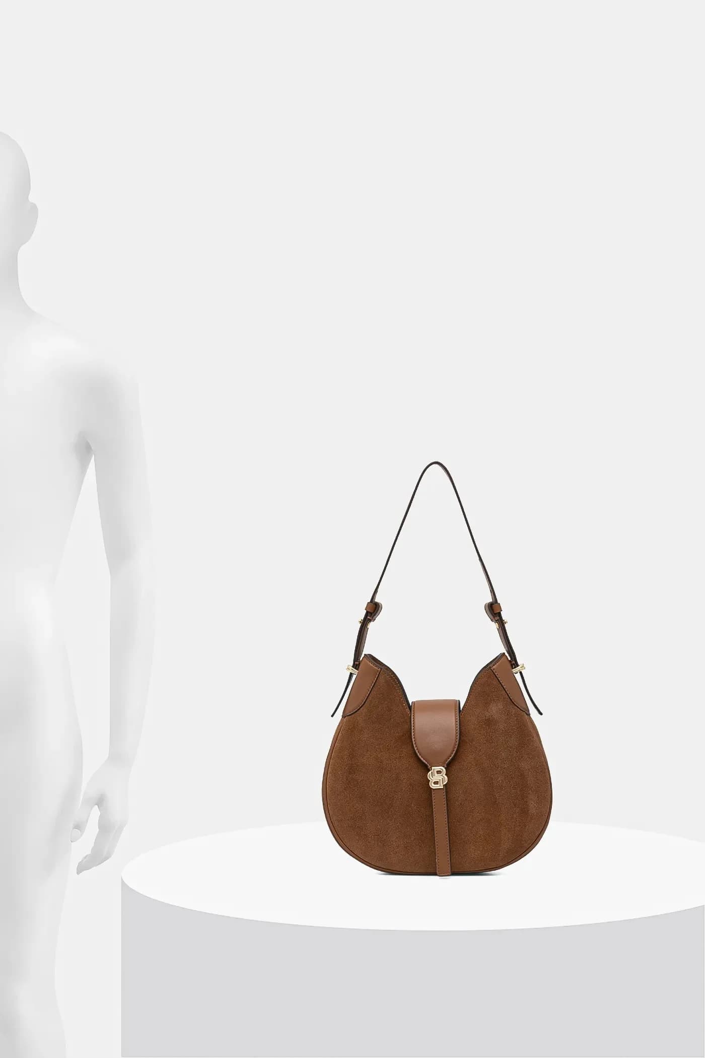 Замшевая сумка BOSS BEYOND Hobo S - фото 6