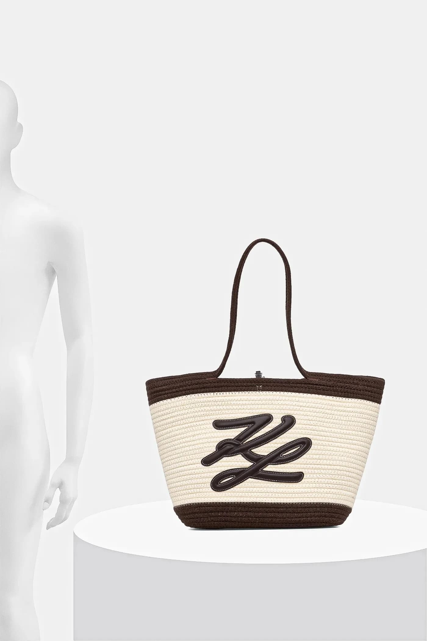 Хлопковая сумка K/AUTOGRAPH - фото 6