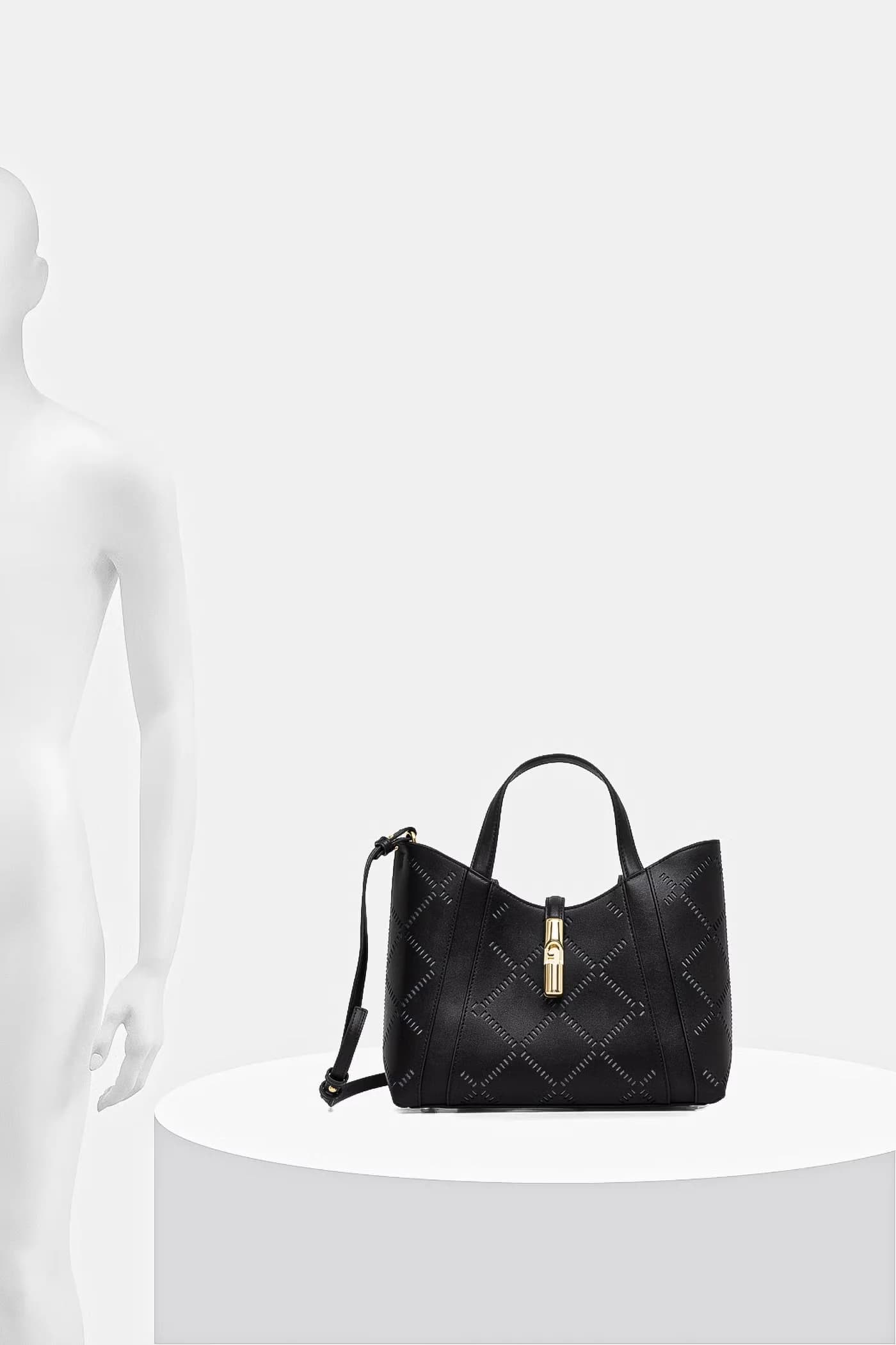 Женская кожаная сумка Goccia S Tote - фото 8