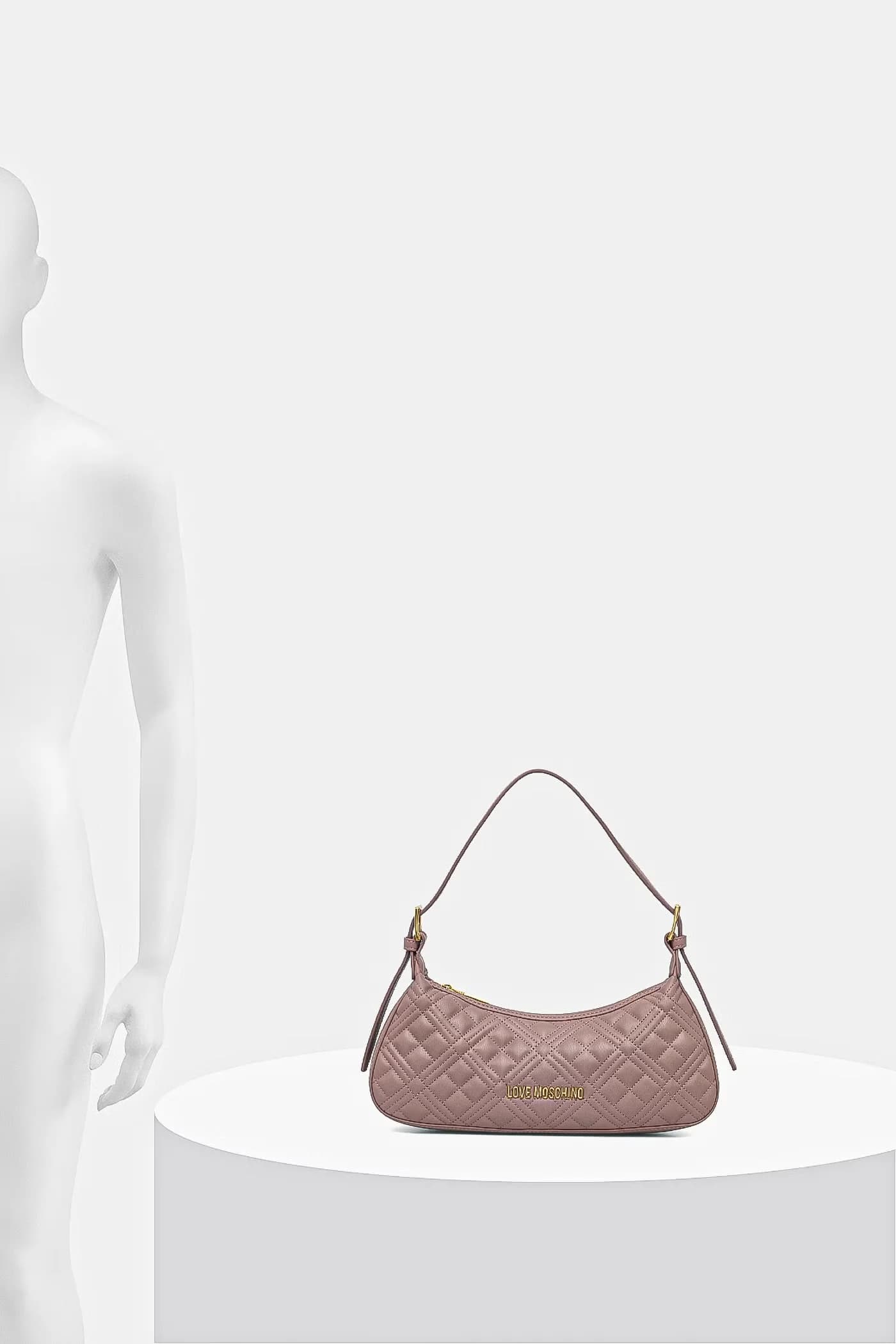 Женская сумка-багет из искусственной кожи. - фото 6