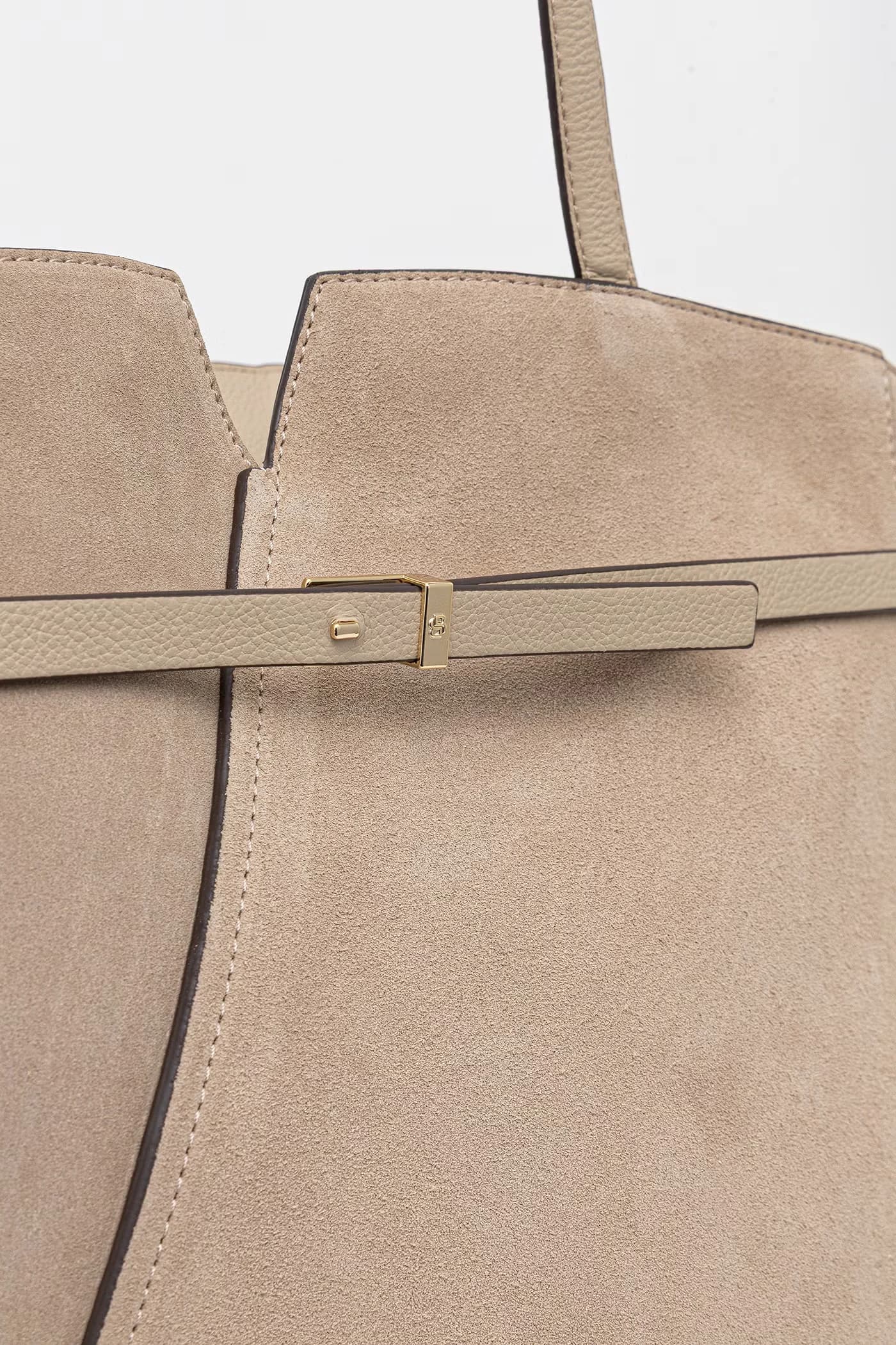 Женская замшевая сумка-шоппер - фото 4