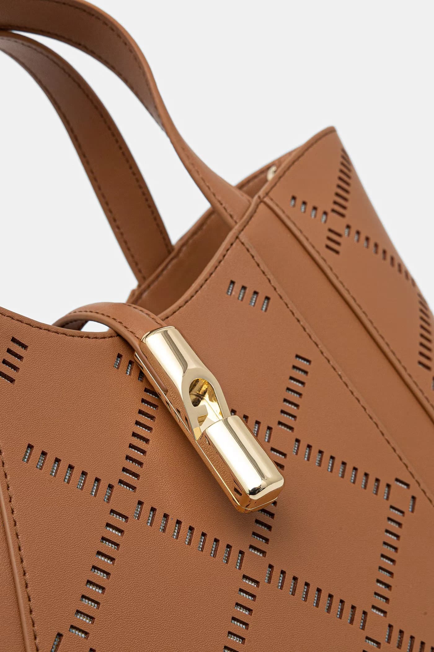 Женская кожаная сумка через плечо Goccia S Tote - фото 4