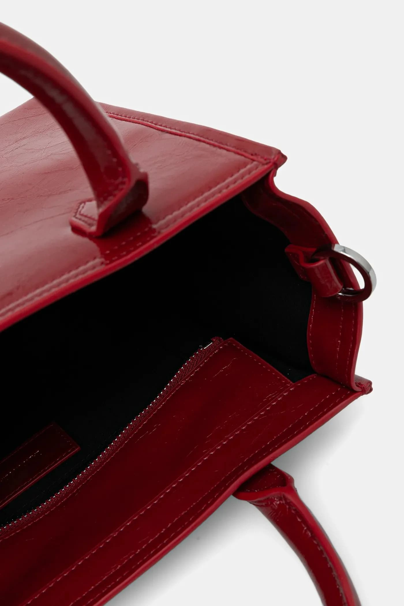 Сумка ANGEL TOTE XS WRINKLED из лакированной кожи - фото 5