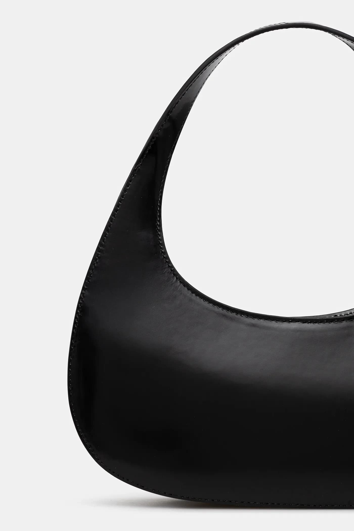 Тонкая кожаная сумка Swipe Baguette - фото 3