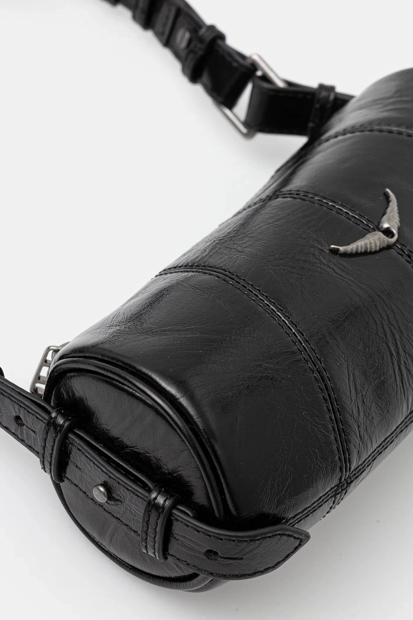 Сумочка LE ROUDOUDOU VINTAGE из лакированной кожи - фото 4