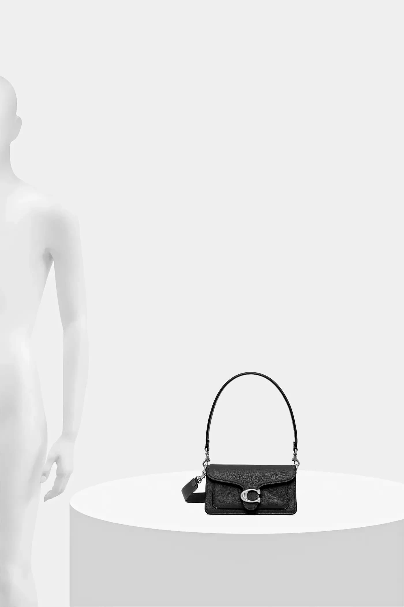 Кожаная сумка через плечо Tabby Bag 20 черная для женщин - фото 6