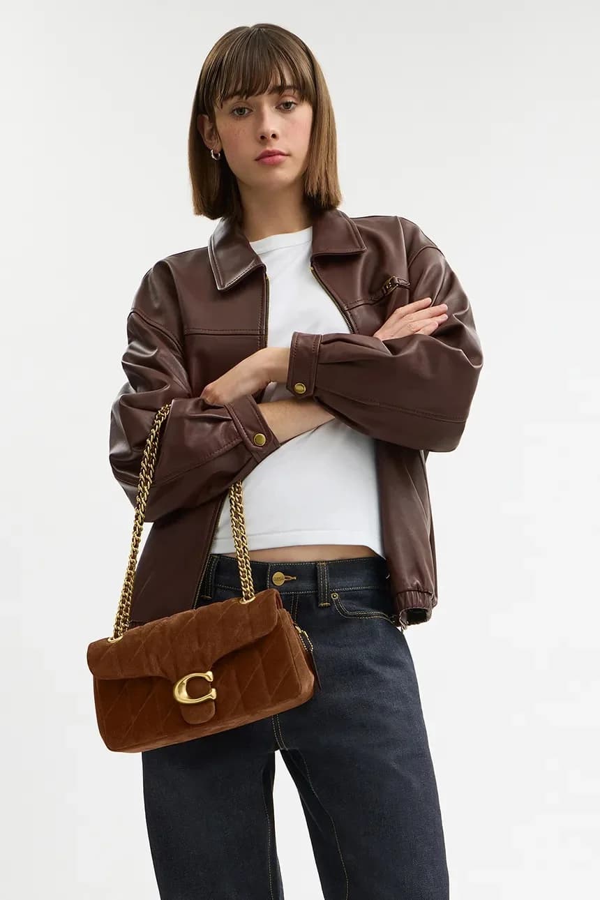 замшевая сумка Tabby 26 - фото 7