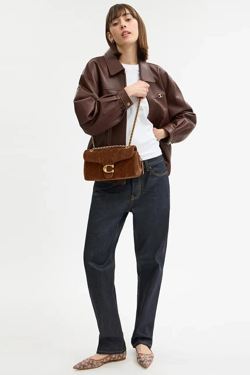 замшевая сумка Tabby 26 - фото 8