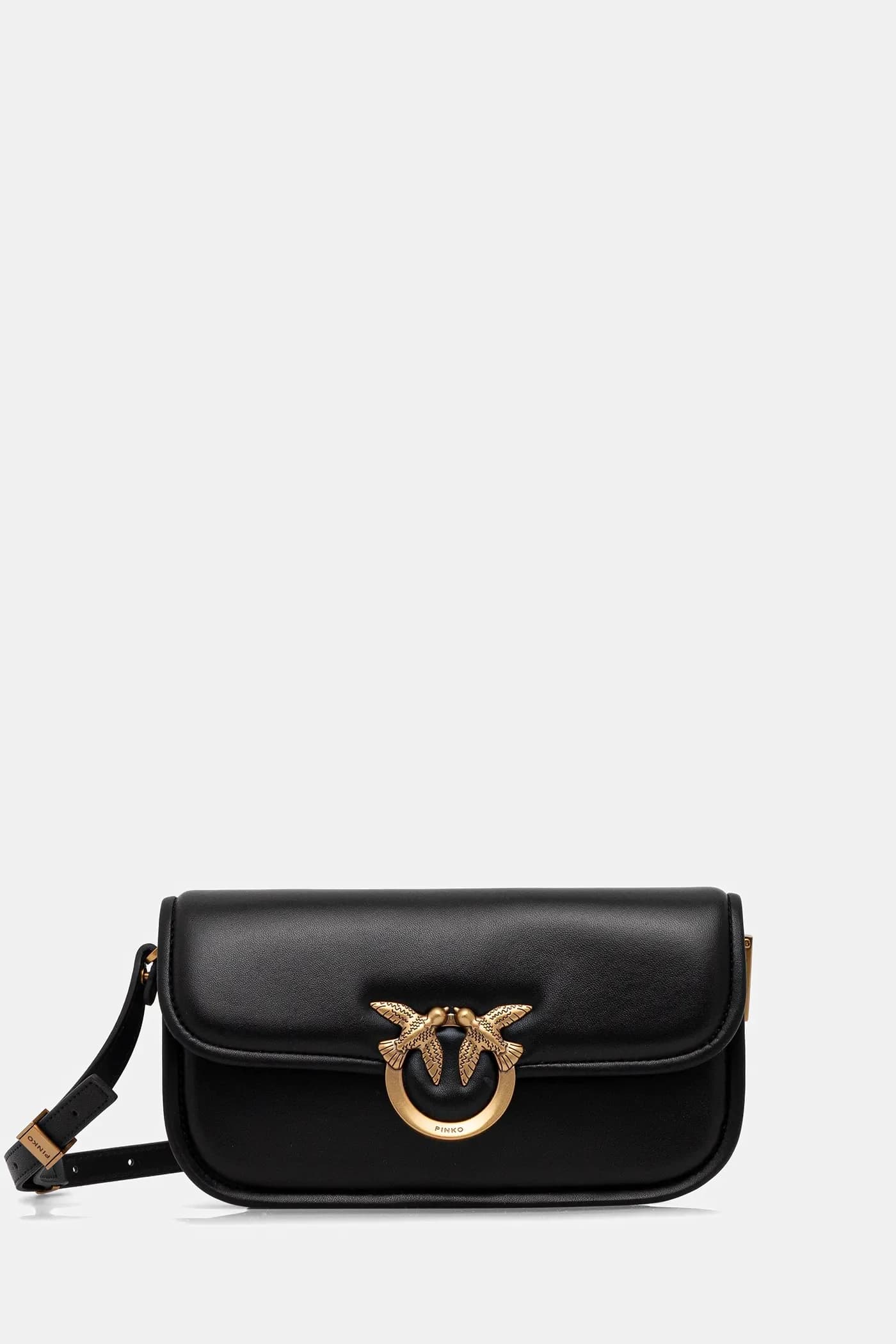 Горизонтальная кожаная сумочка