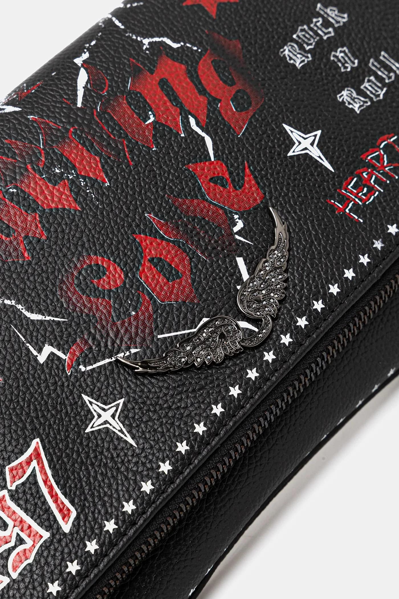 Кожаная сумка ROCK GRAINED LEATHER PUNK - фото 4