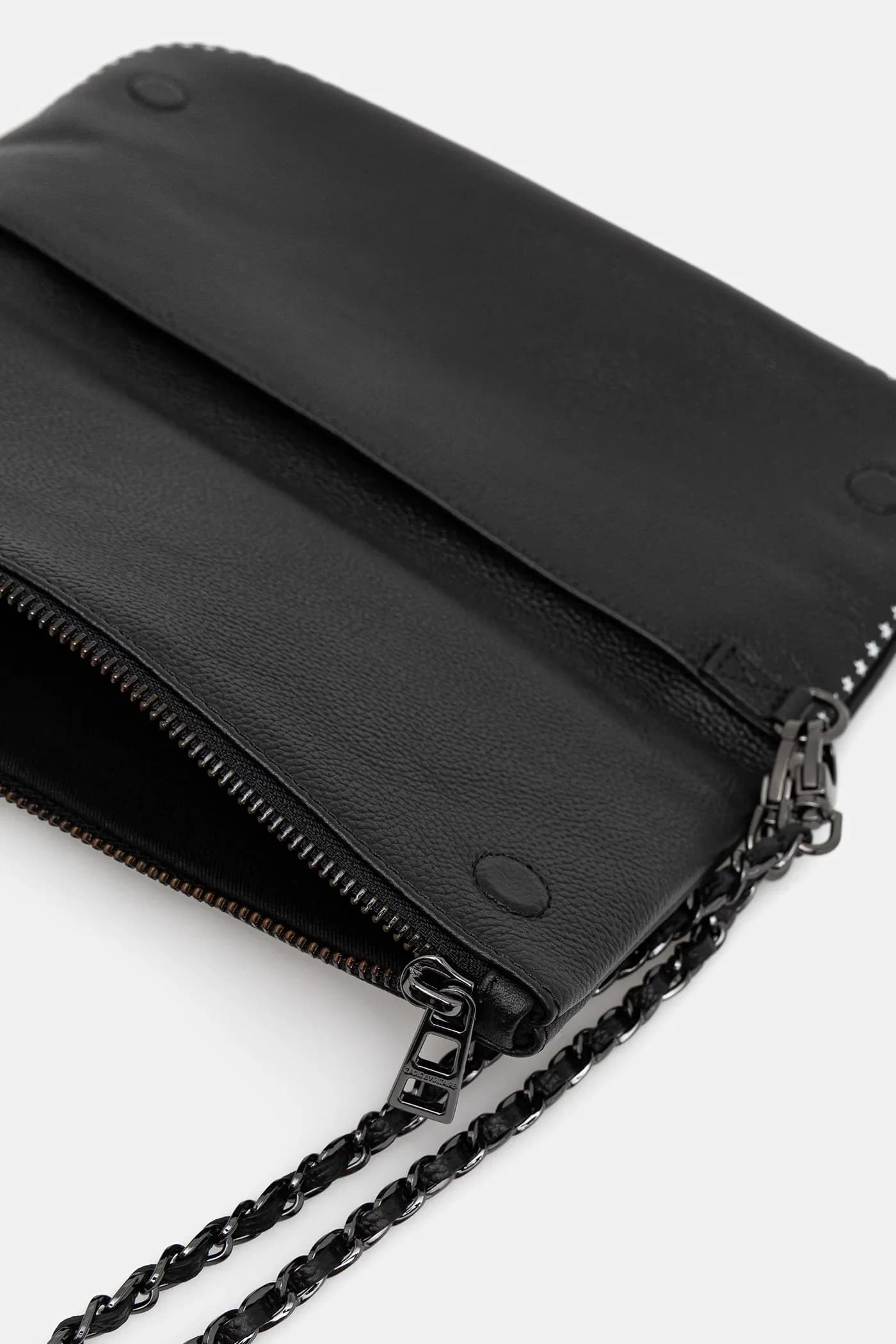 Кожаная сумка ROCK GRAINED LEATHER PUNK - фото 5