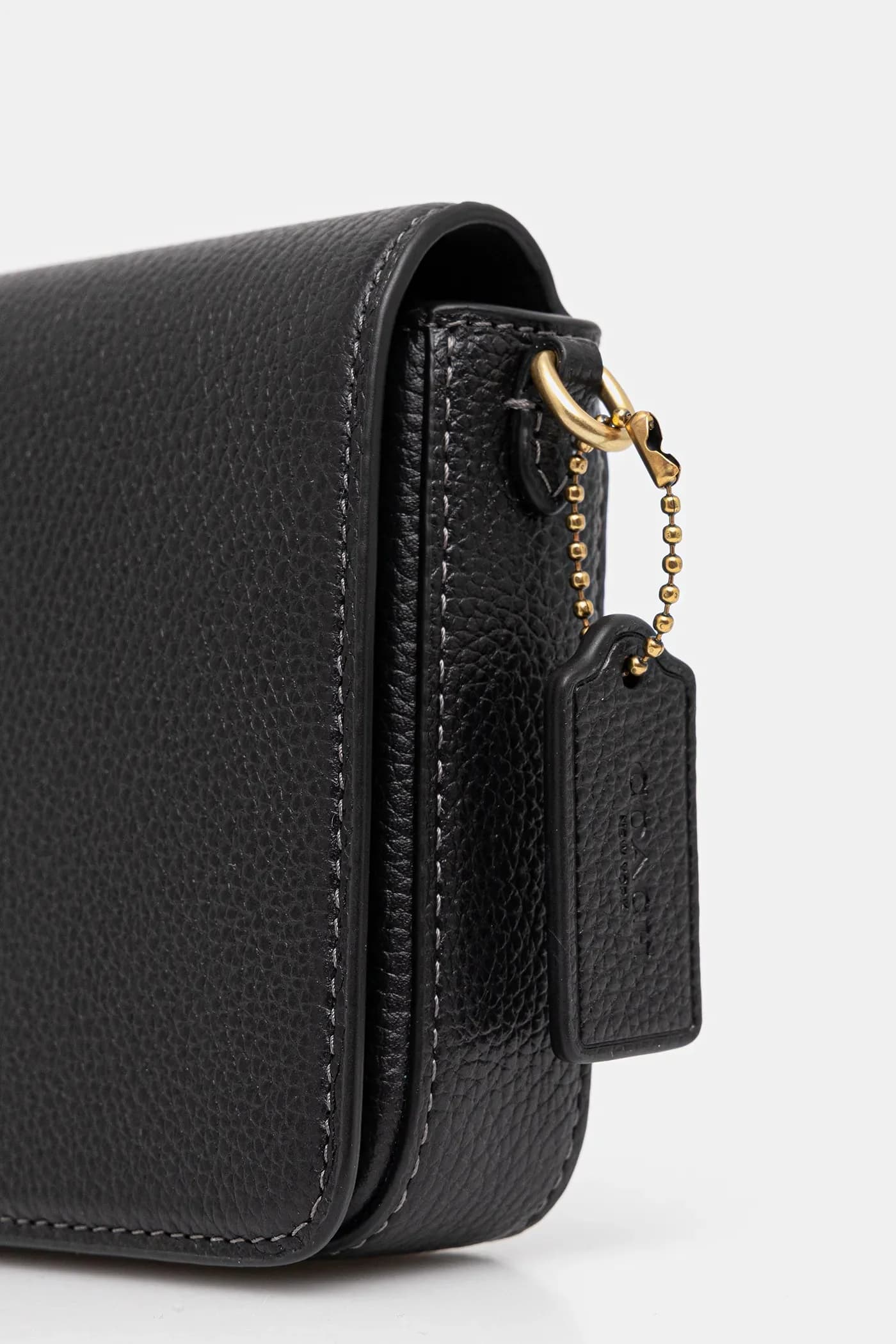 Кожаная сумка через плечо Mila с фирменной парусиной - фото 4