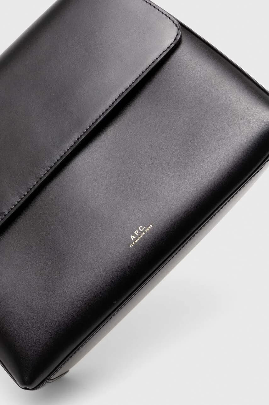 Кожаная сумка Virginie с клапаном - фото 4