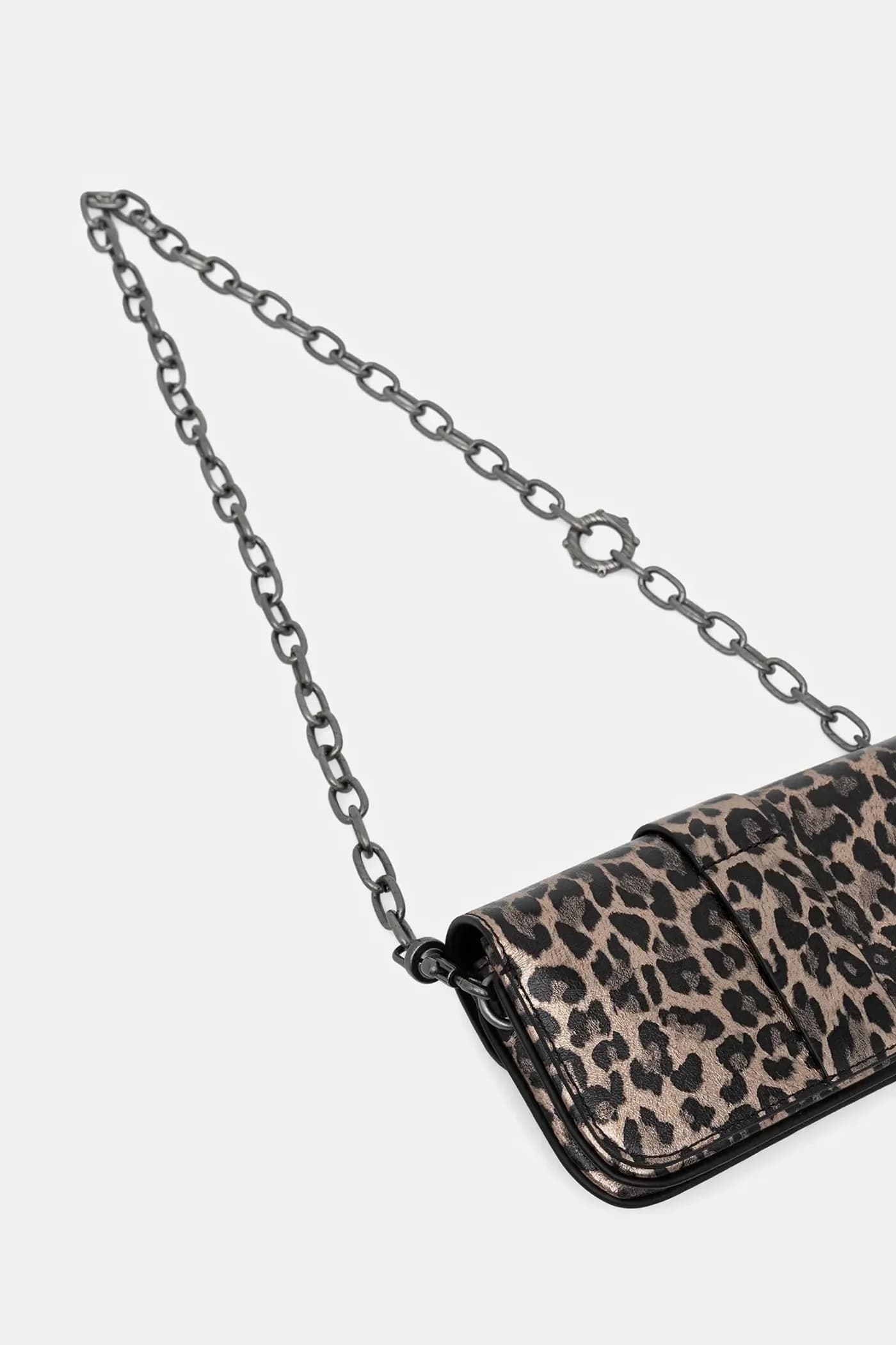 Кожаная сумка KATE WALLET METAL LEO - фото 3