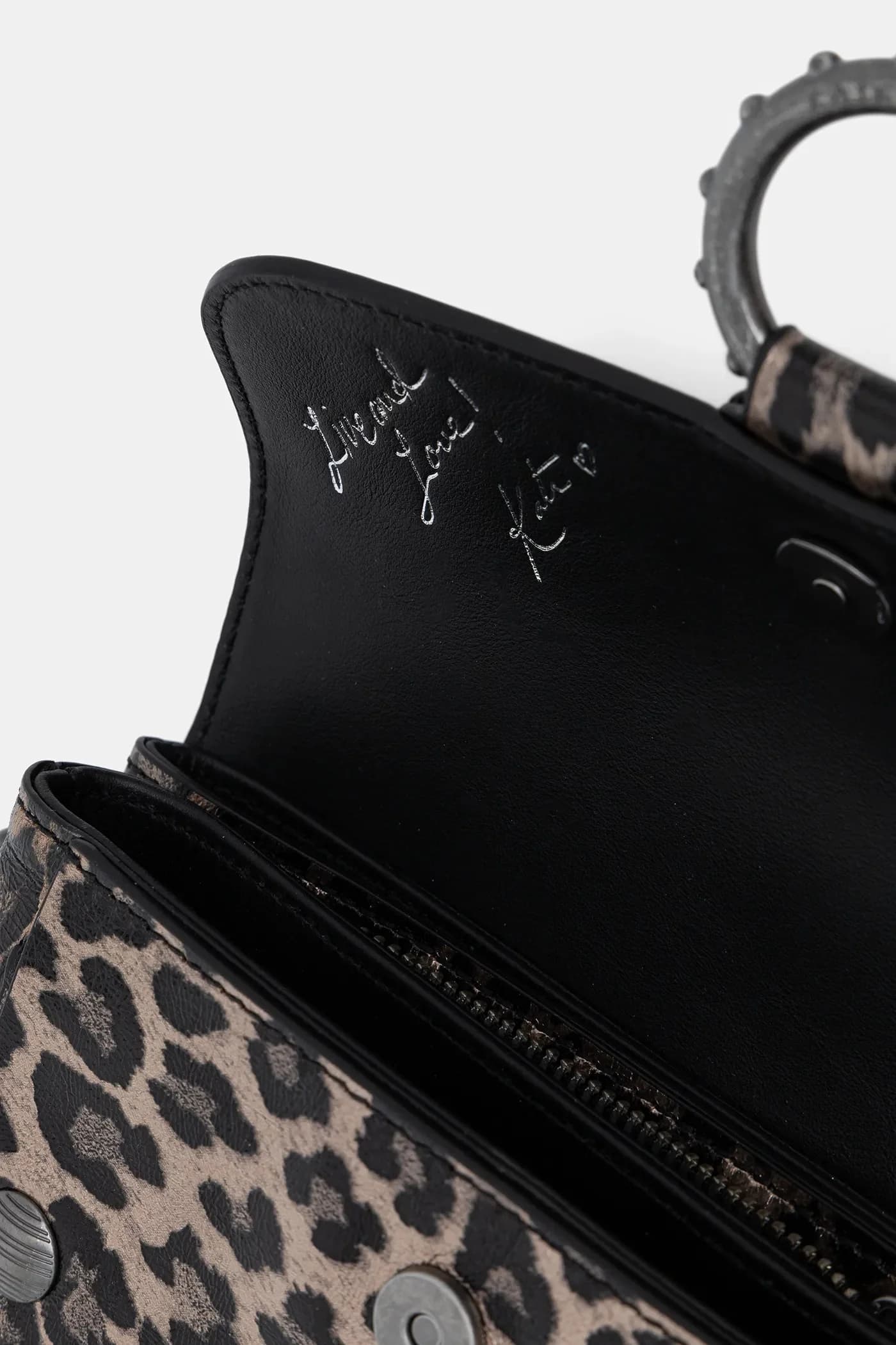 Кожаная сумка KATE WALLET METAL LEO - фото 4