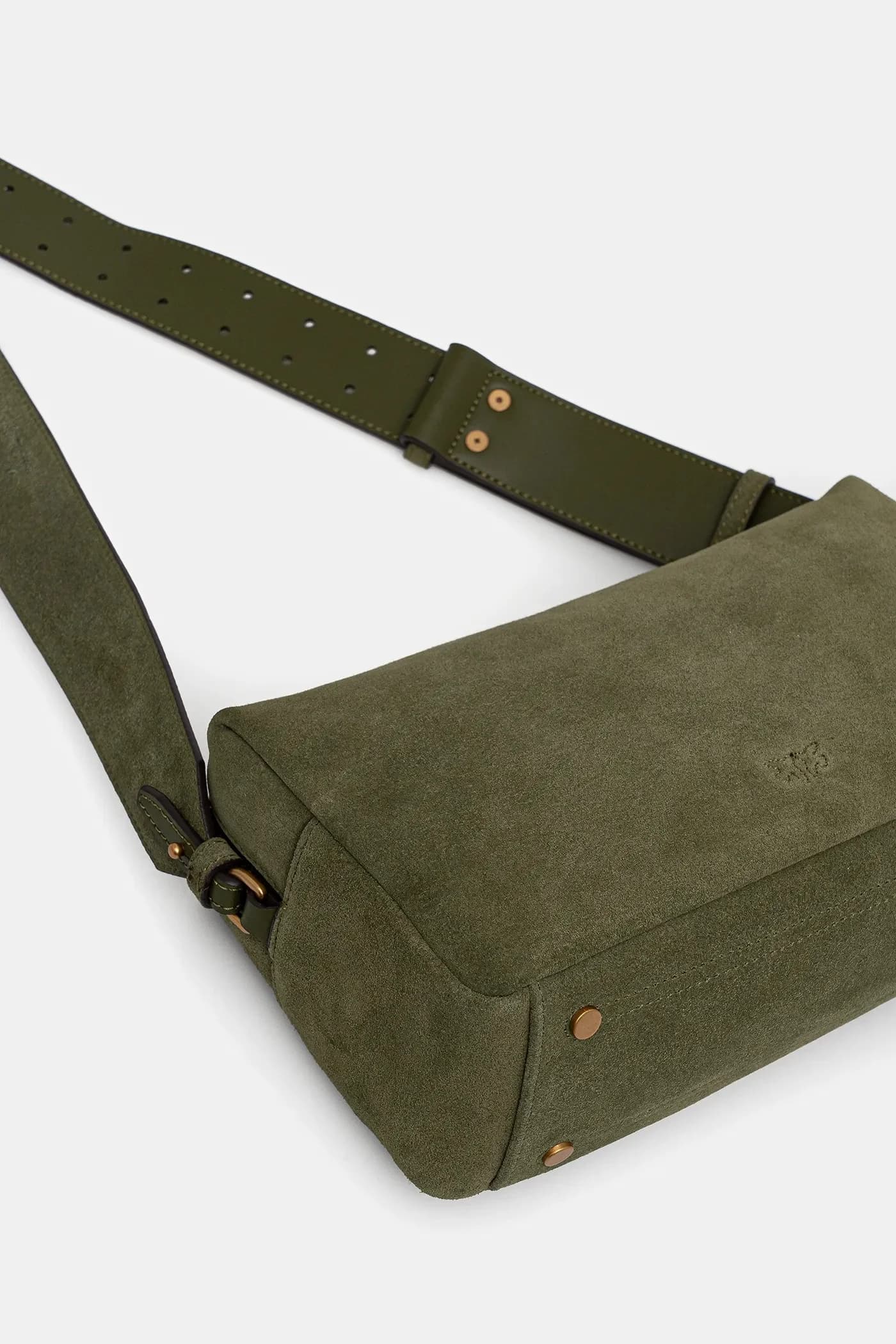 Горизонтальная замшевая сумка - фото 4