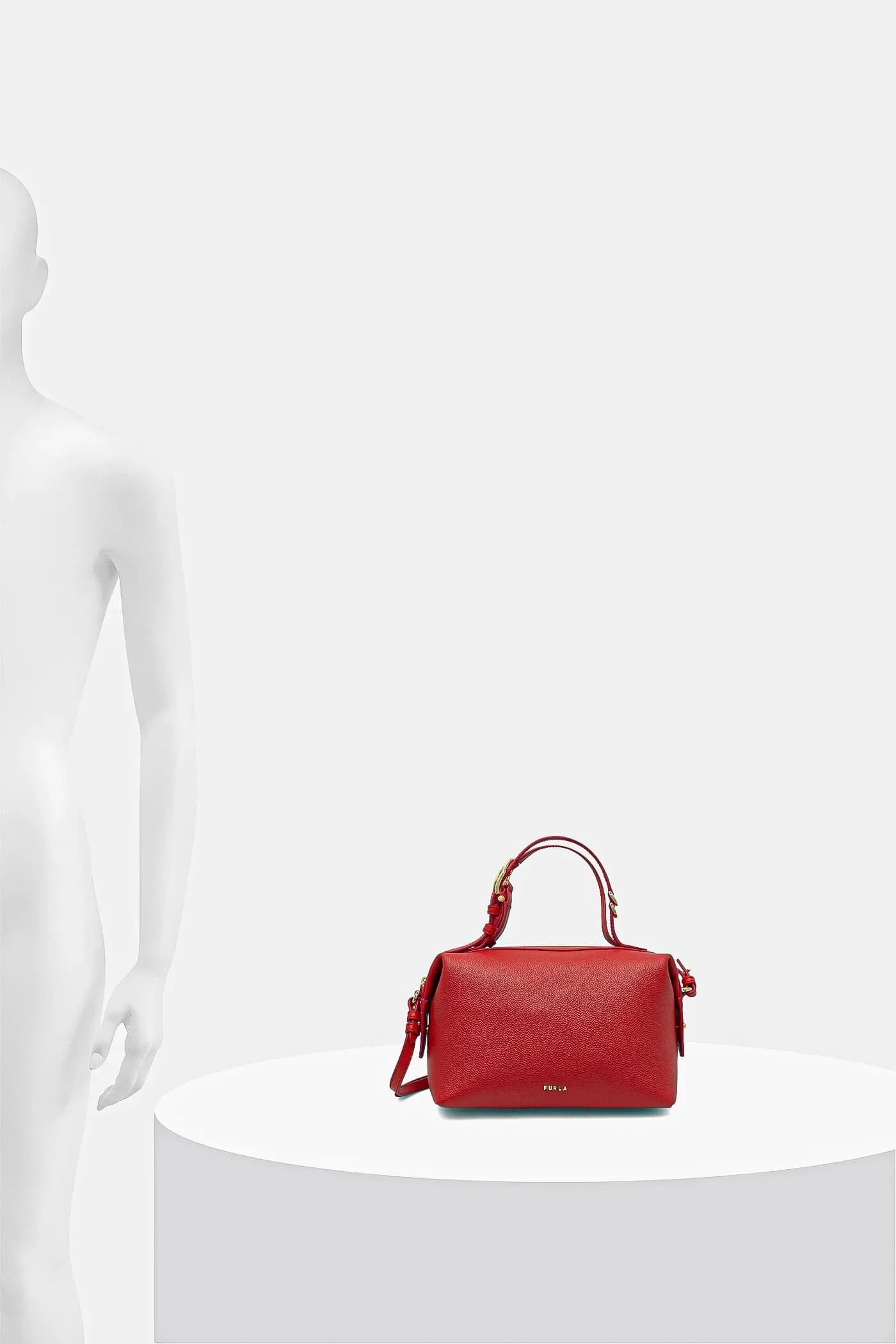 Кожаная сумка Double Mini Boston Bag - фото 6