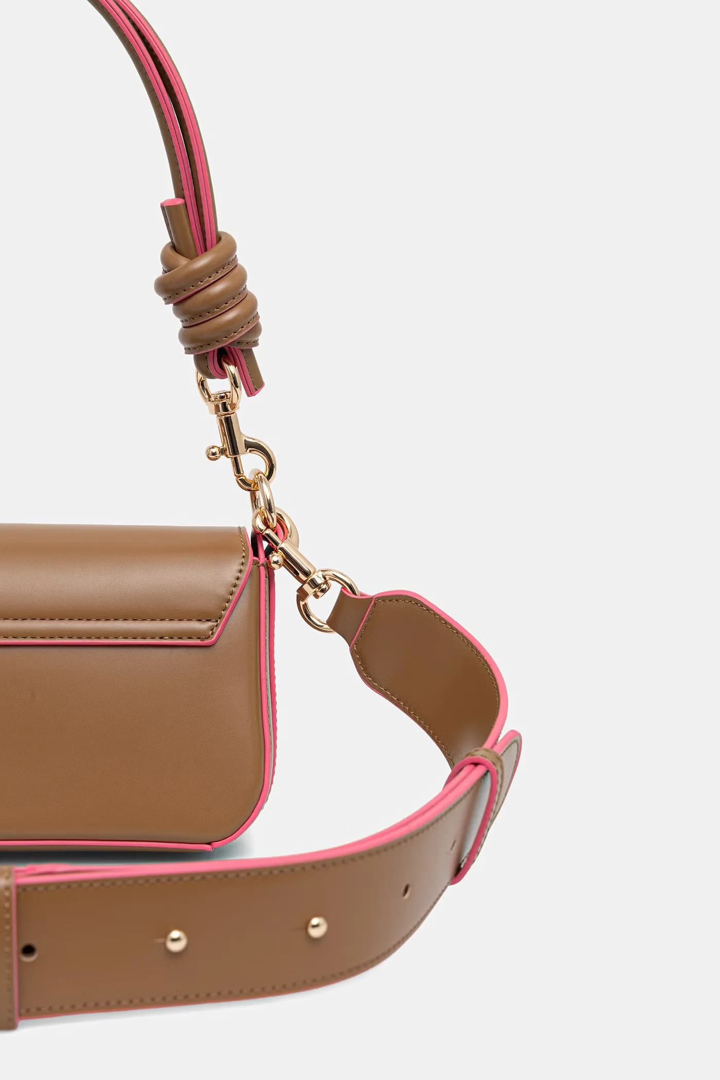 Женская сумка через плечо из искусственной кожи. - фото 3