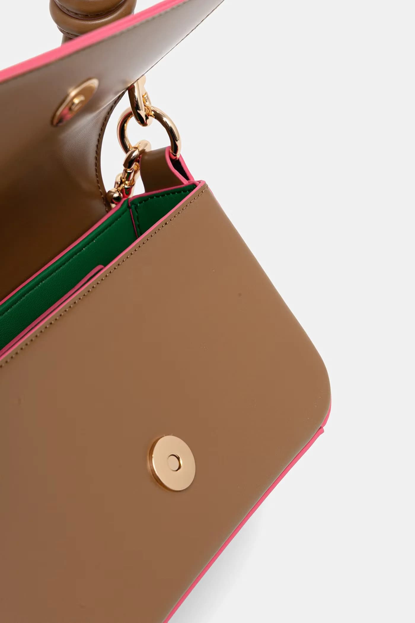 Женская сумка через плечо из искусственной кожи. - фото 4