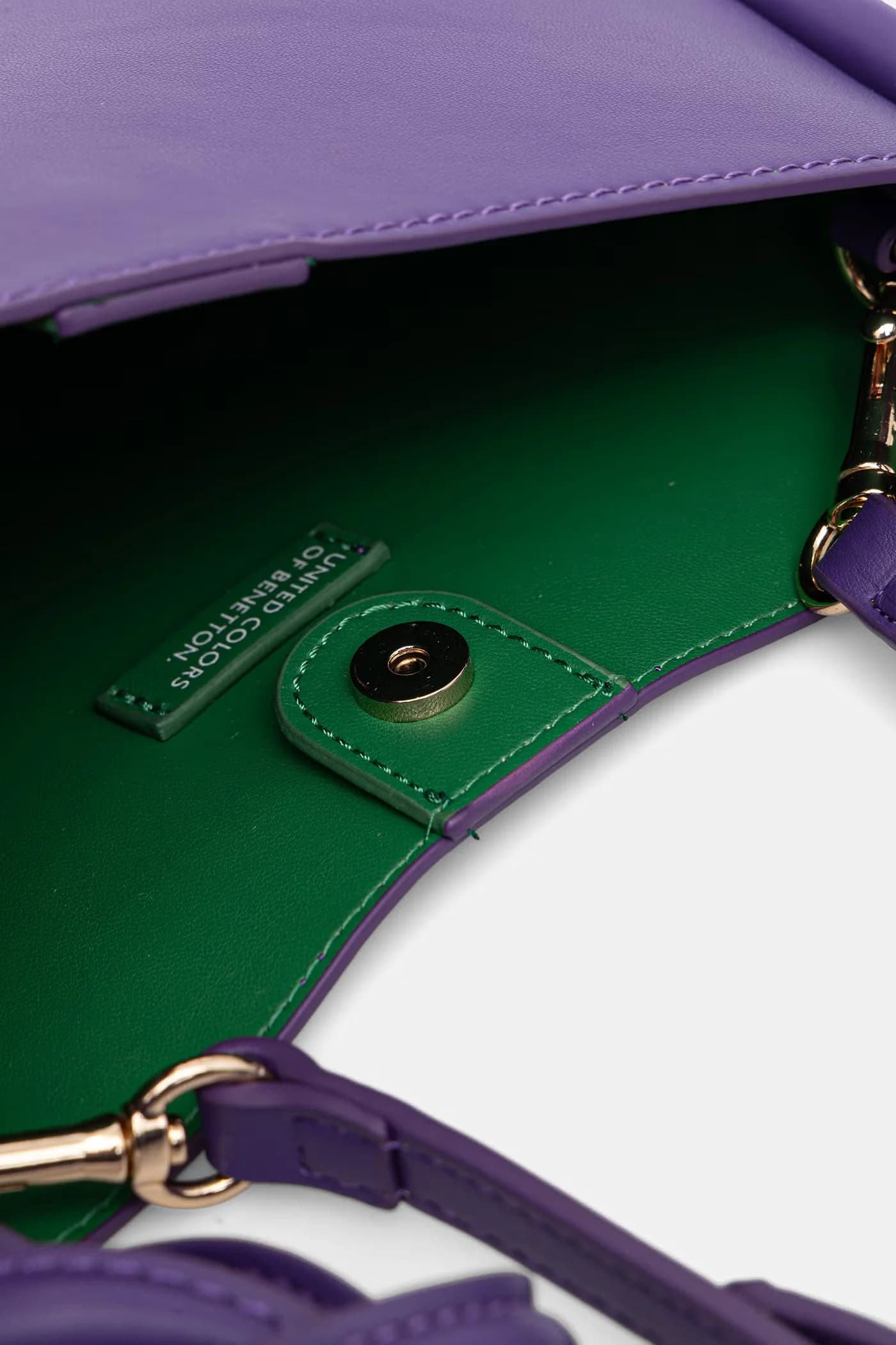 Женская сумка через плечо из искусственной кожи. - фото 5