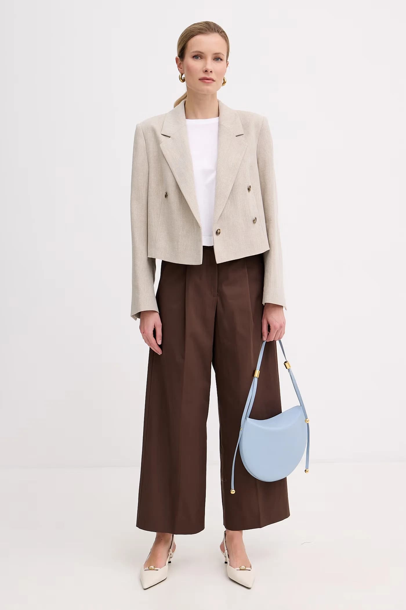 Женская кожаная сумка на плечо Moonstone M