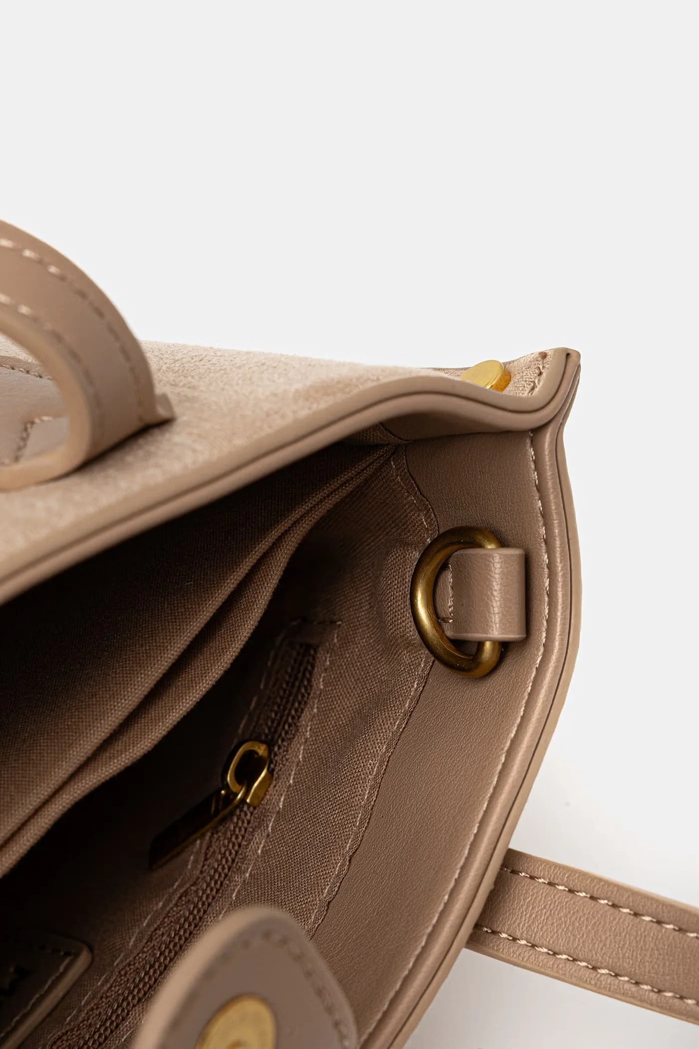 Женская сумочка из искусственной замши. - фото 5