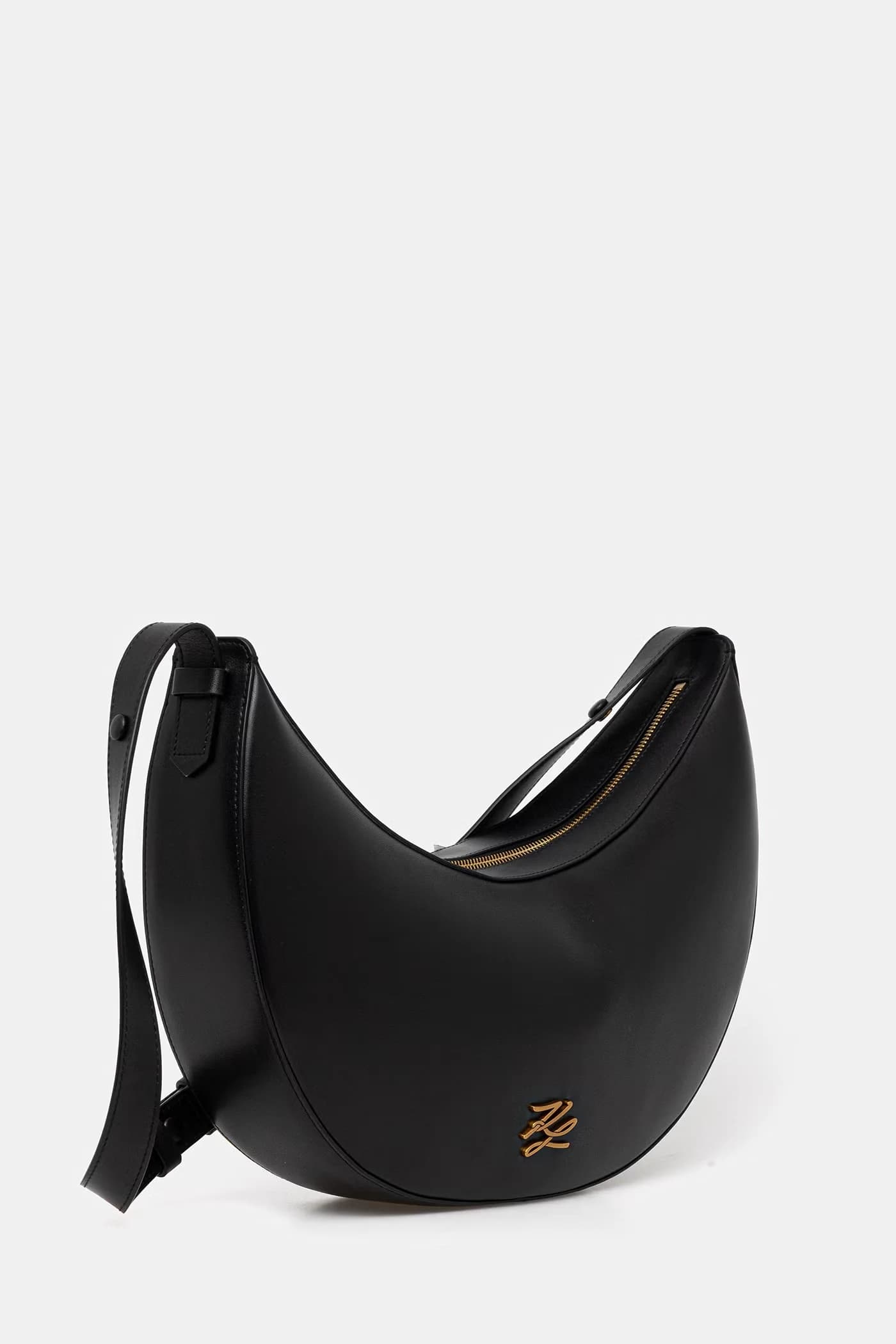 Женская кожаная сумка-круассан K/AUTOGRAPH - фото 2