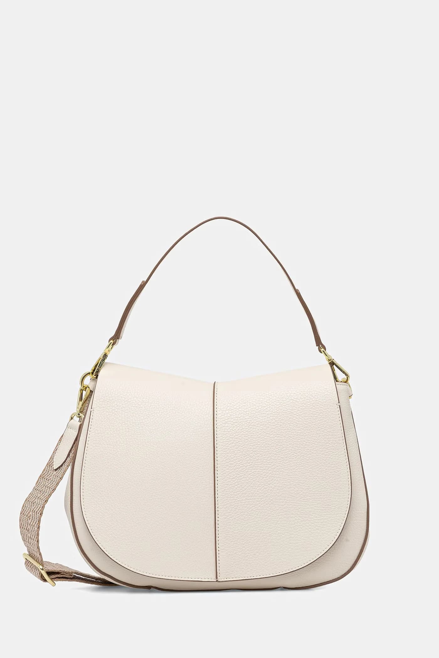 Женская кожаная сумка-мессенджер HELENA ROUND