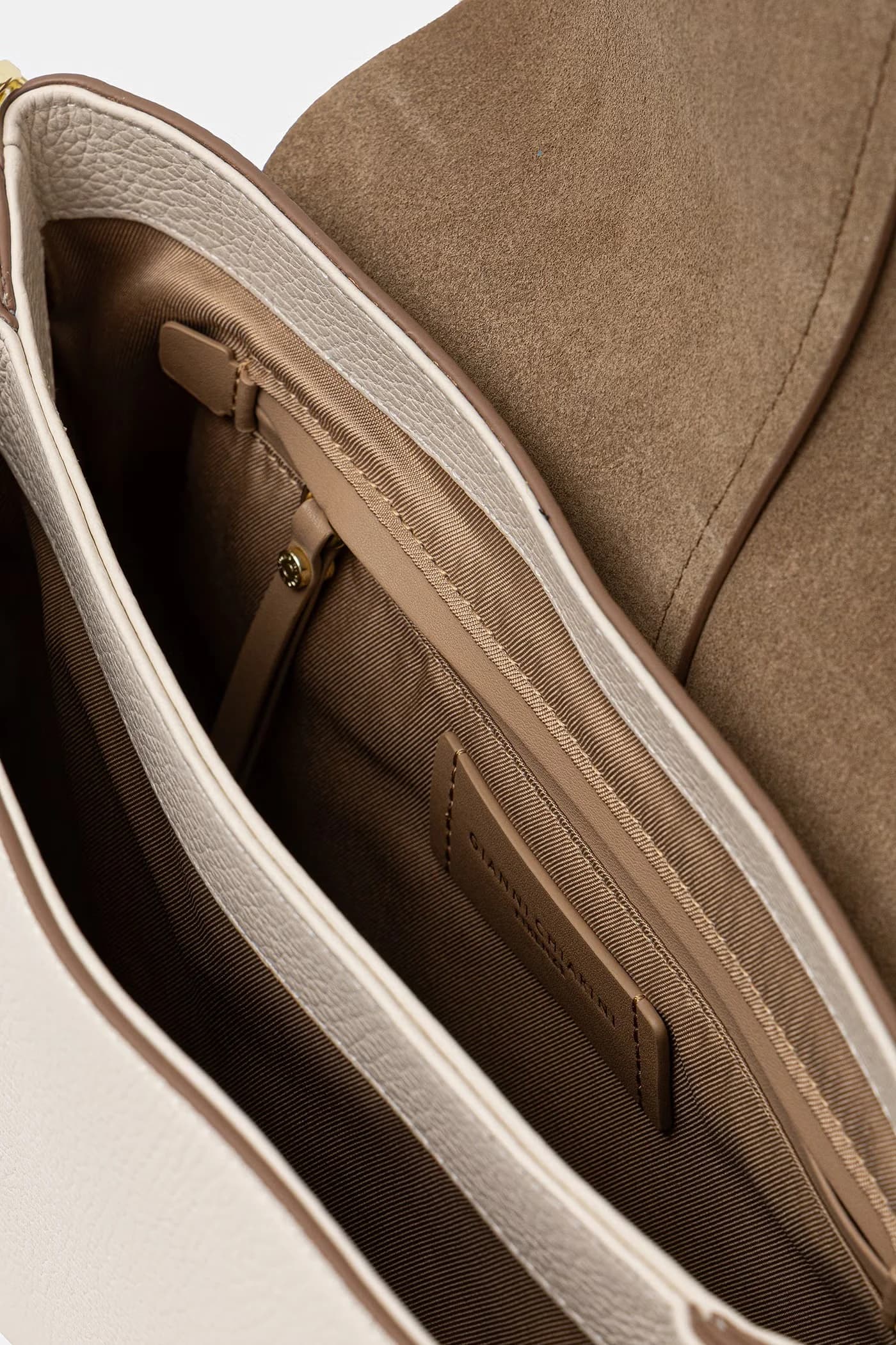 Женская кожаная сумка-мессенджер HELENA ROUND - фото 5