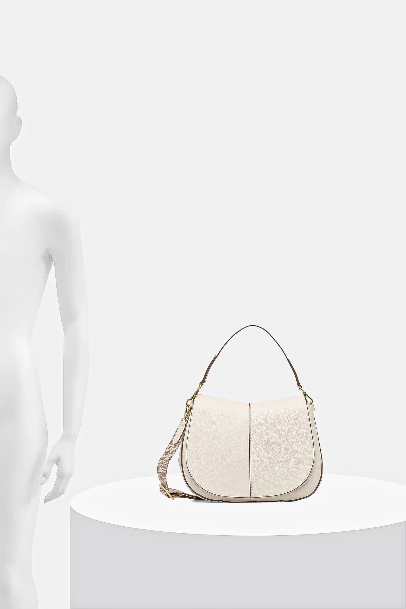 Женская кожаная сумка-мессенджер HELENA ROUND - фото 6