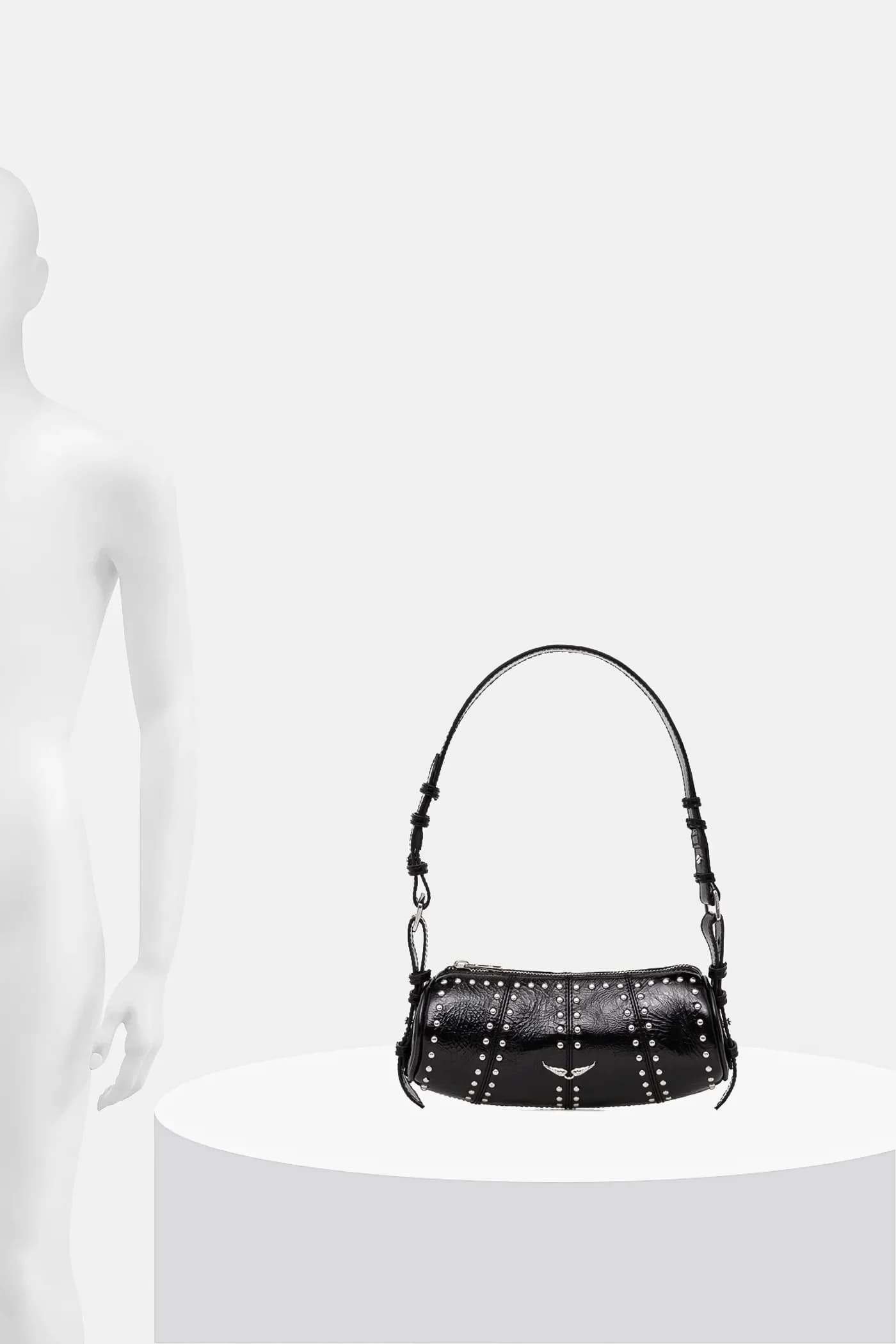 Кожаная сумка LE ROUDOUDOU STUDS - фото 6