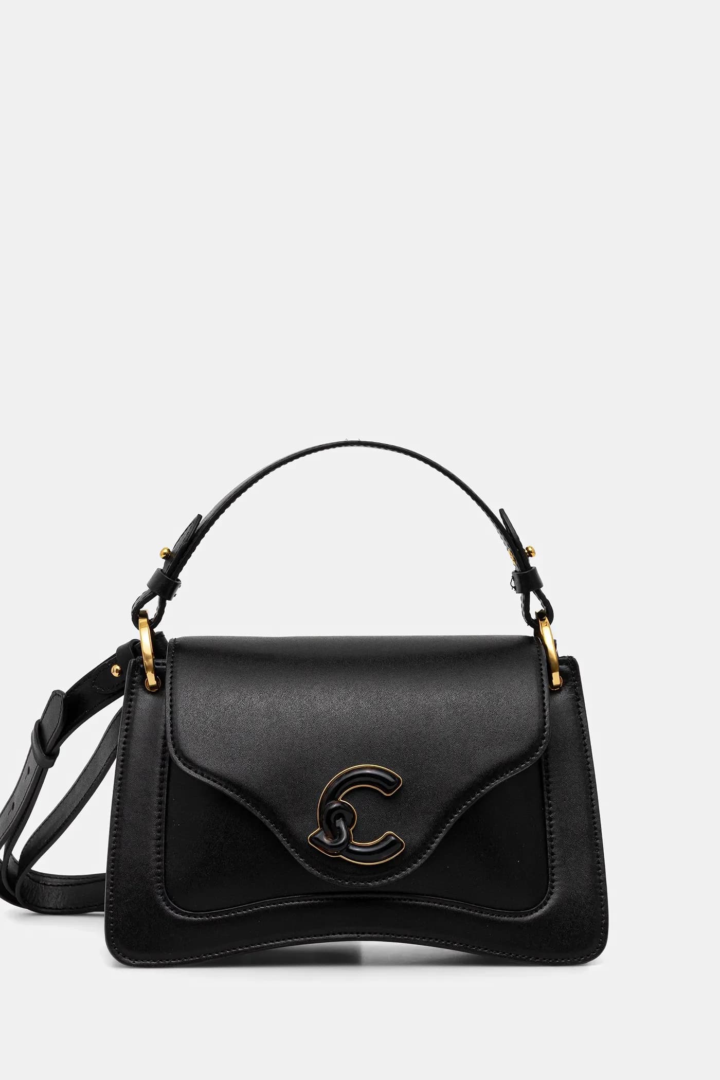 Кожаная сумка C-ME CALF&MARB