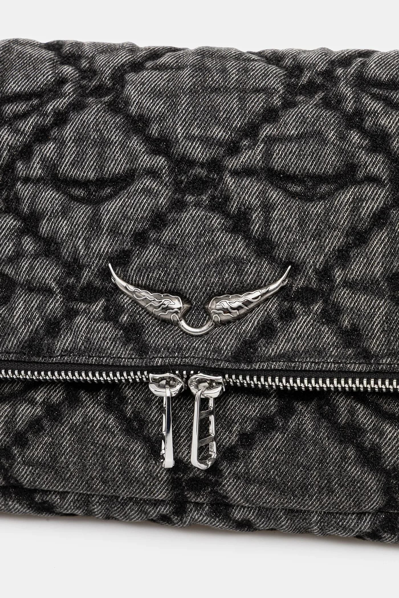 Хлопковая сумка ROCKY II DENIM MONOGRAM - фото 4