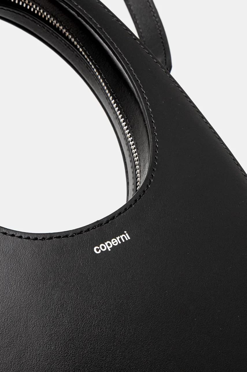 Кожаная мини-сумка через плечо - фото 4