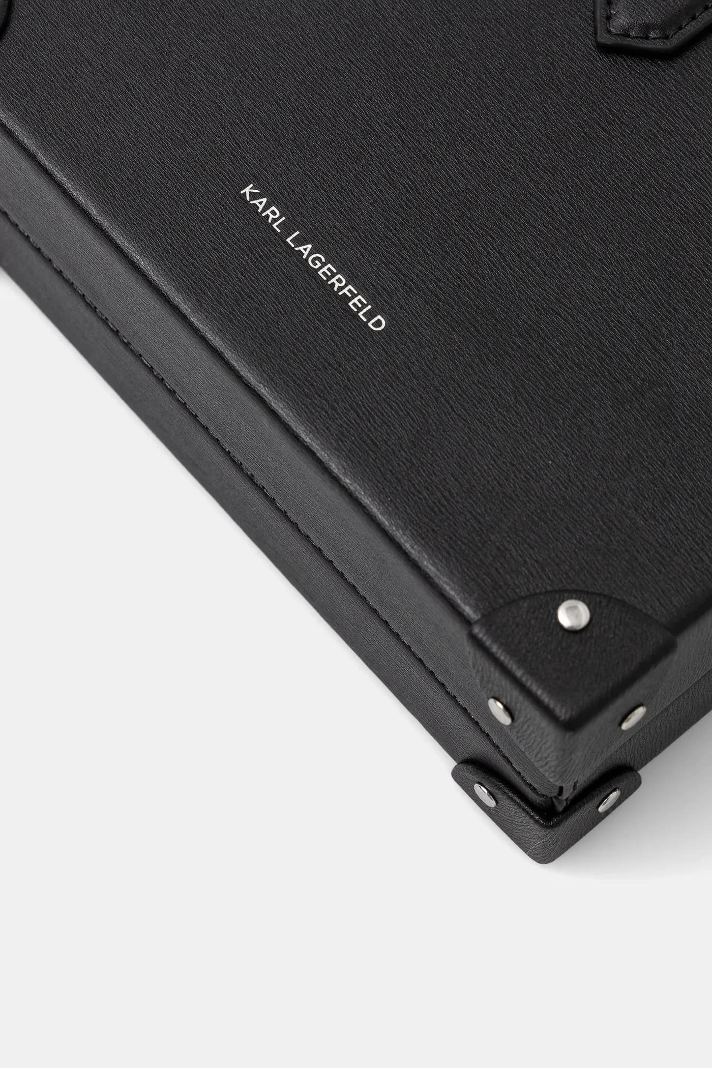 Кожаная сумка K/AUTOGRAPH - фото 4