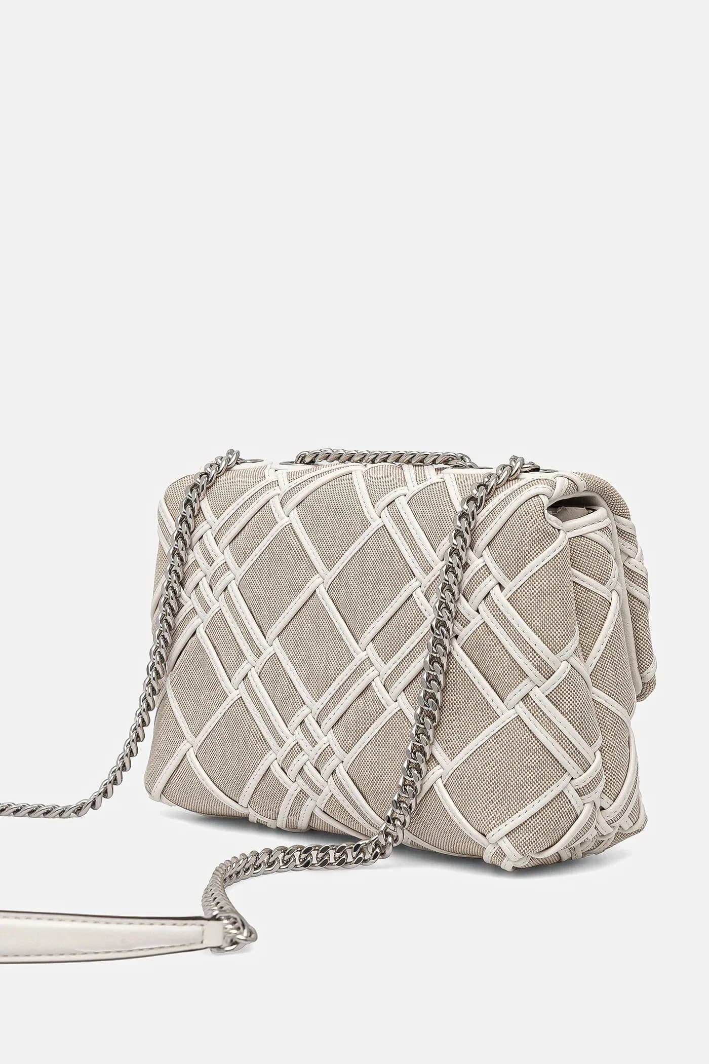 Маленькая сумка Kira из тканого полотна - фото 3