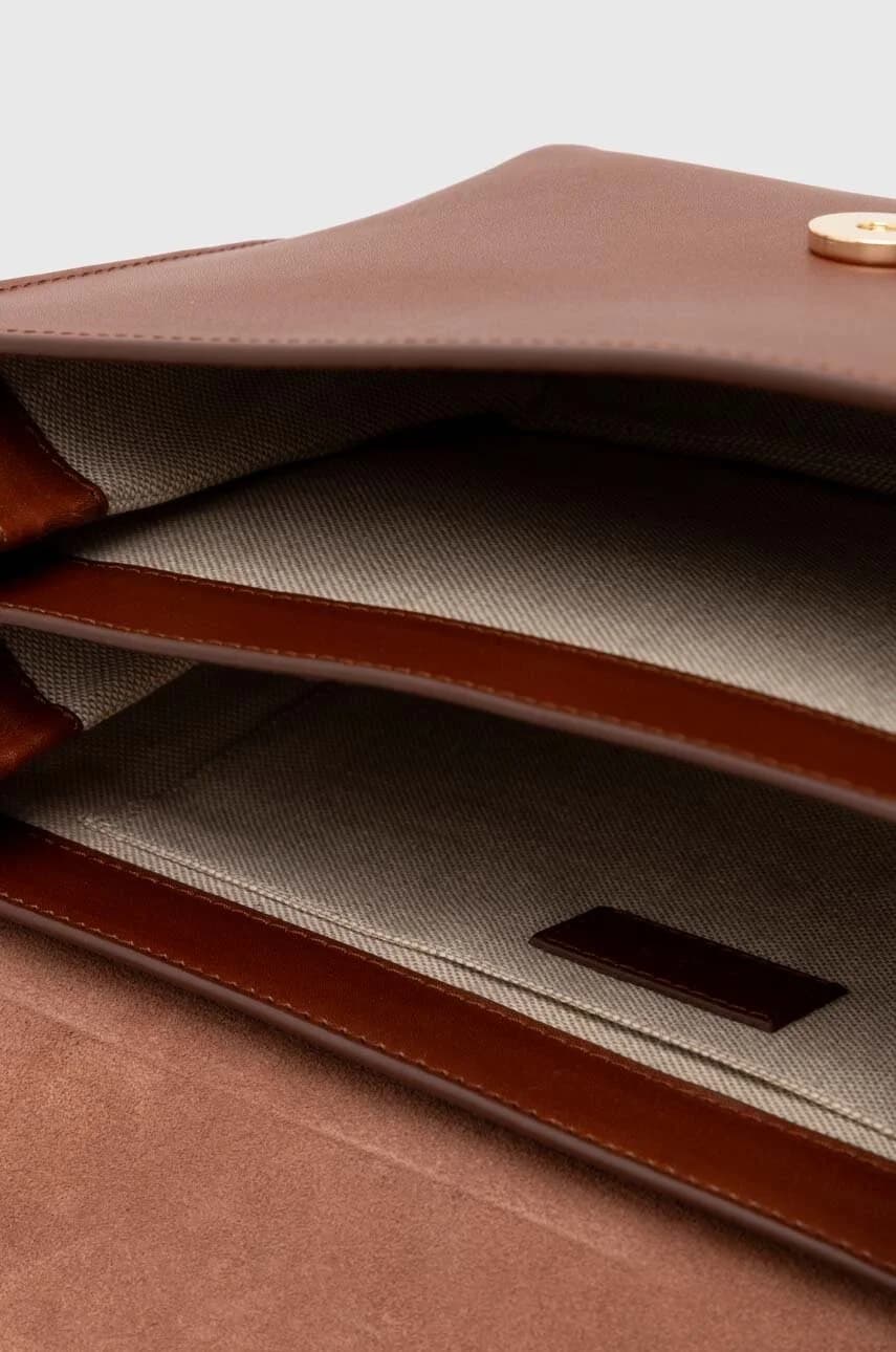 Кожаная сумка через плечо Sac Sarah - фото 5